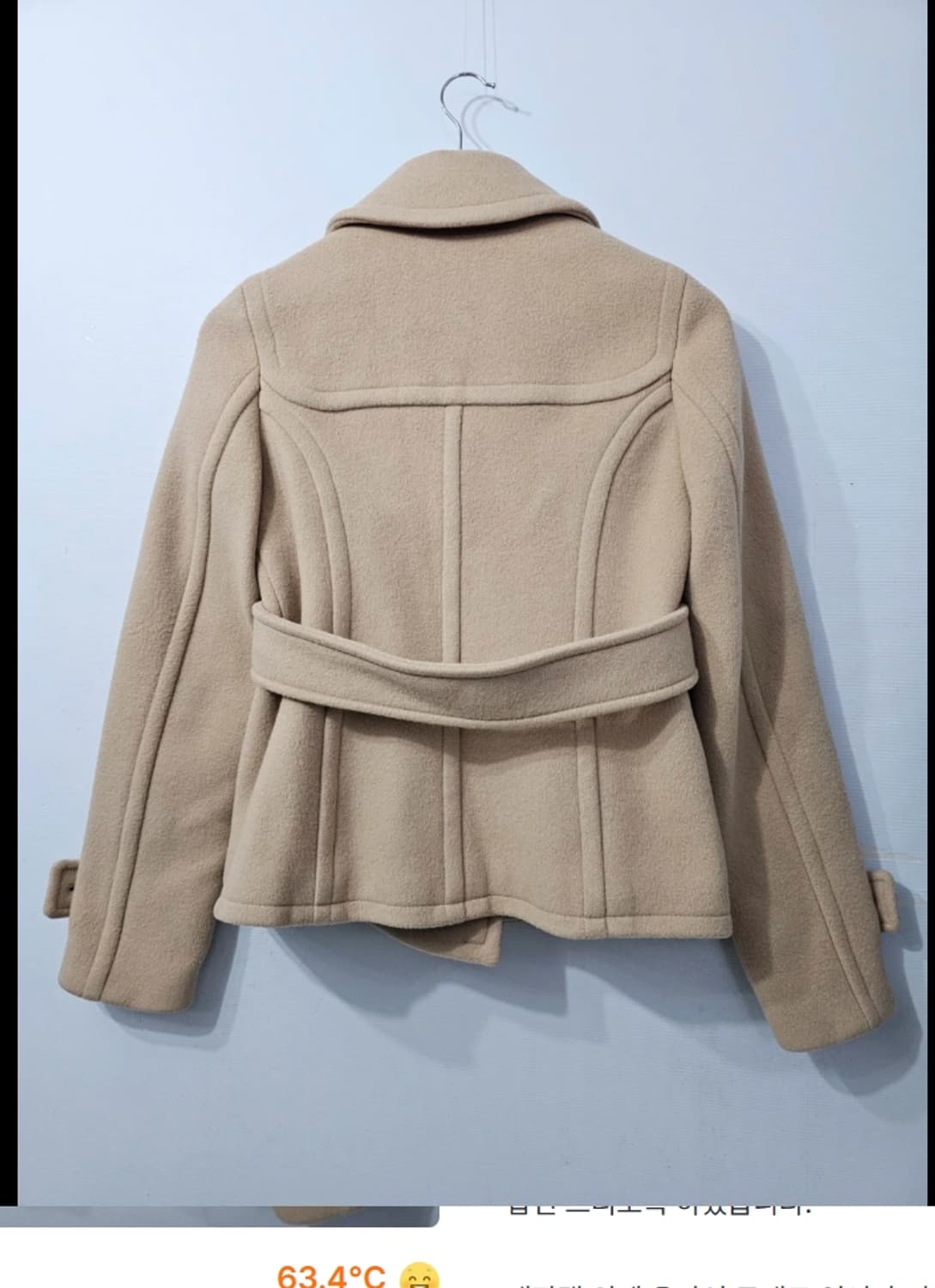 정품 버버리 런던 숏 피코트 ~55 상품이미지3