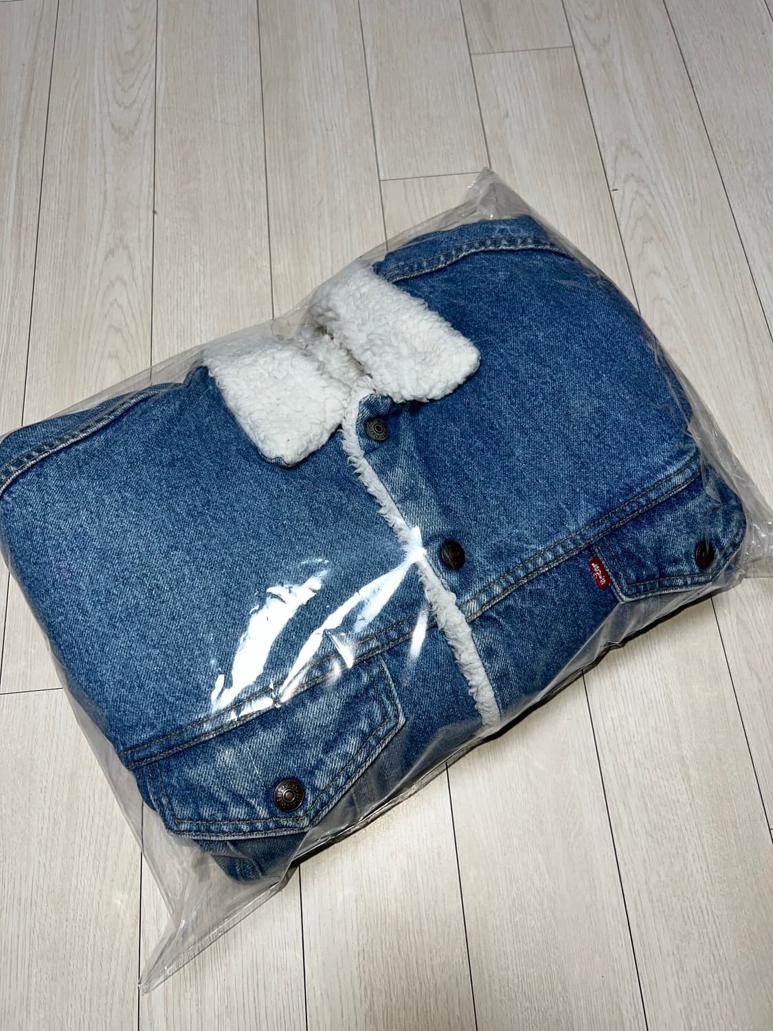 90s메이드인USA리바이스 쉐르파 청자켓 데님 자켓 M사이즈 상품이미지7
