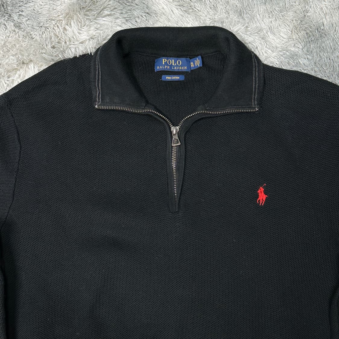 폴로랄프로렌 피마코튼 하프집업 니트 XL 상품이미지2