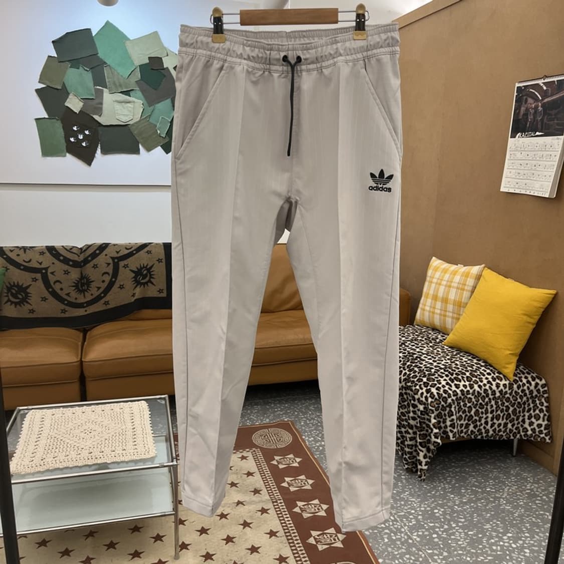 아디다스 올드스쿨 빈티지 스포티 밴딩 트랙팬츠 L C10045 상품이미지3