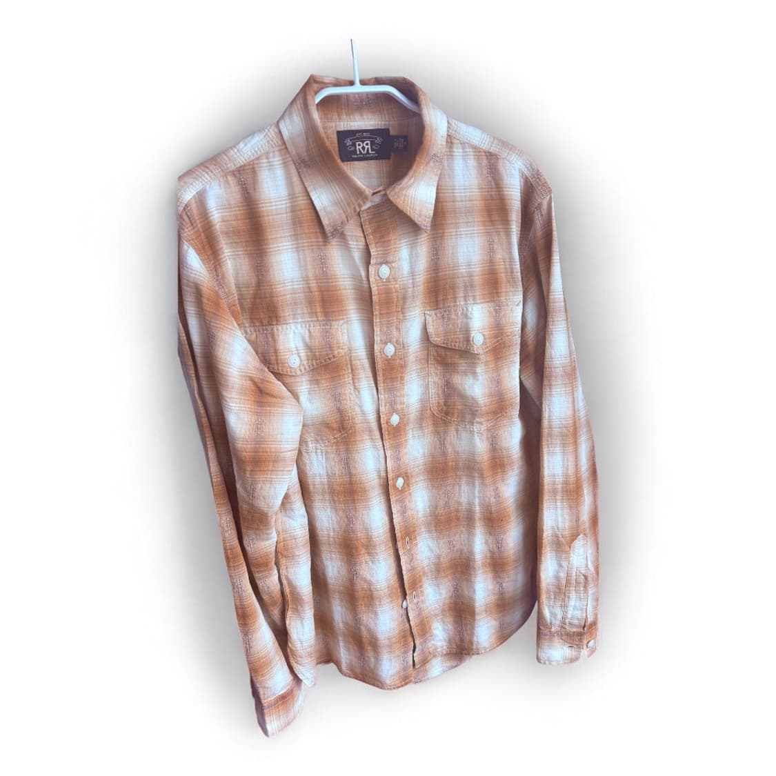 RRL 더블알엘 옴브레 체크 셔츠 M 상품이미지6