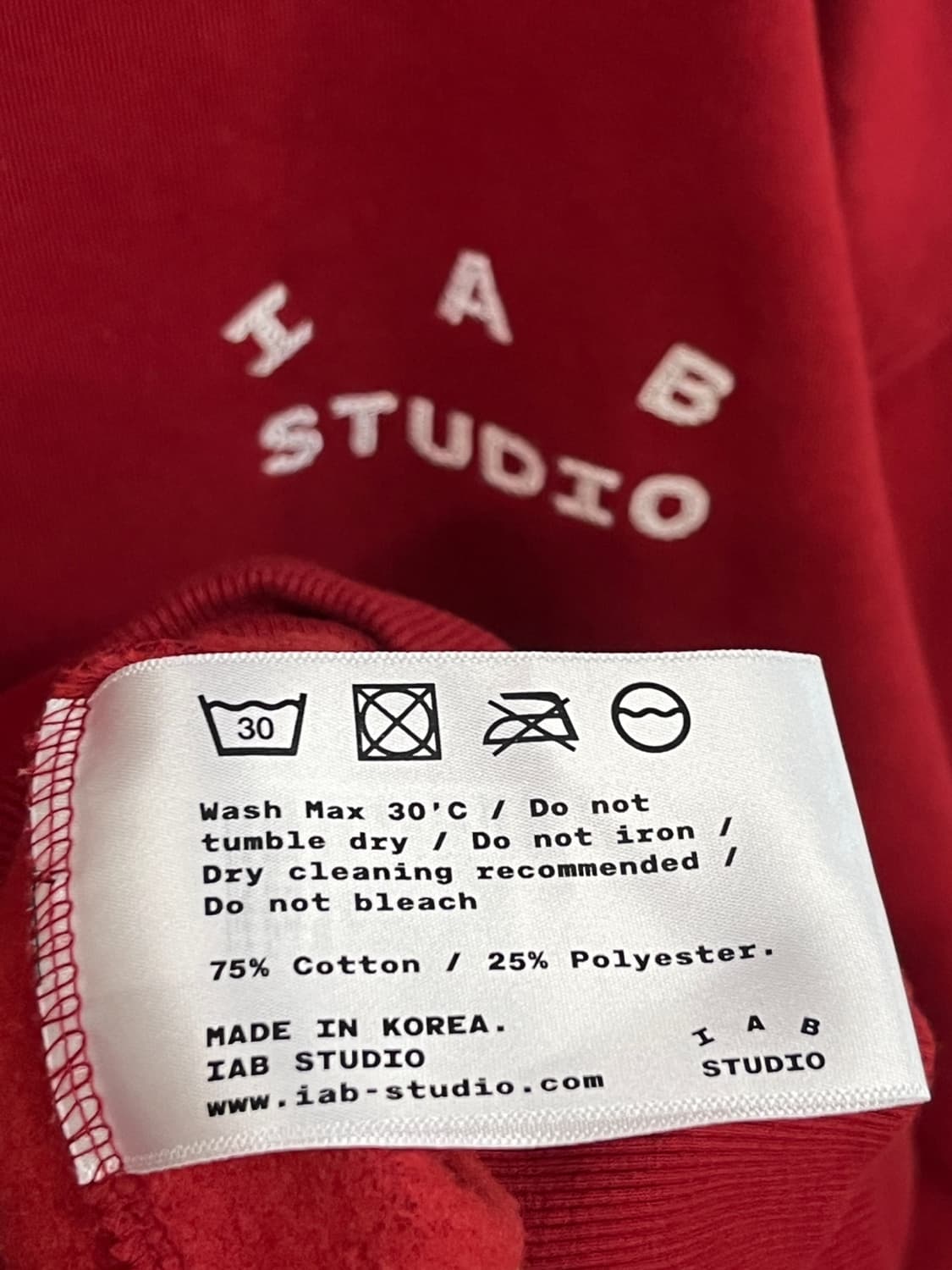 아이앱 스튜디오 24 크리스마스 후드 버건디 오트밀 상품이미지7