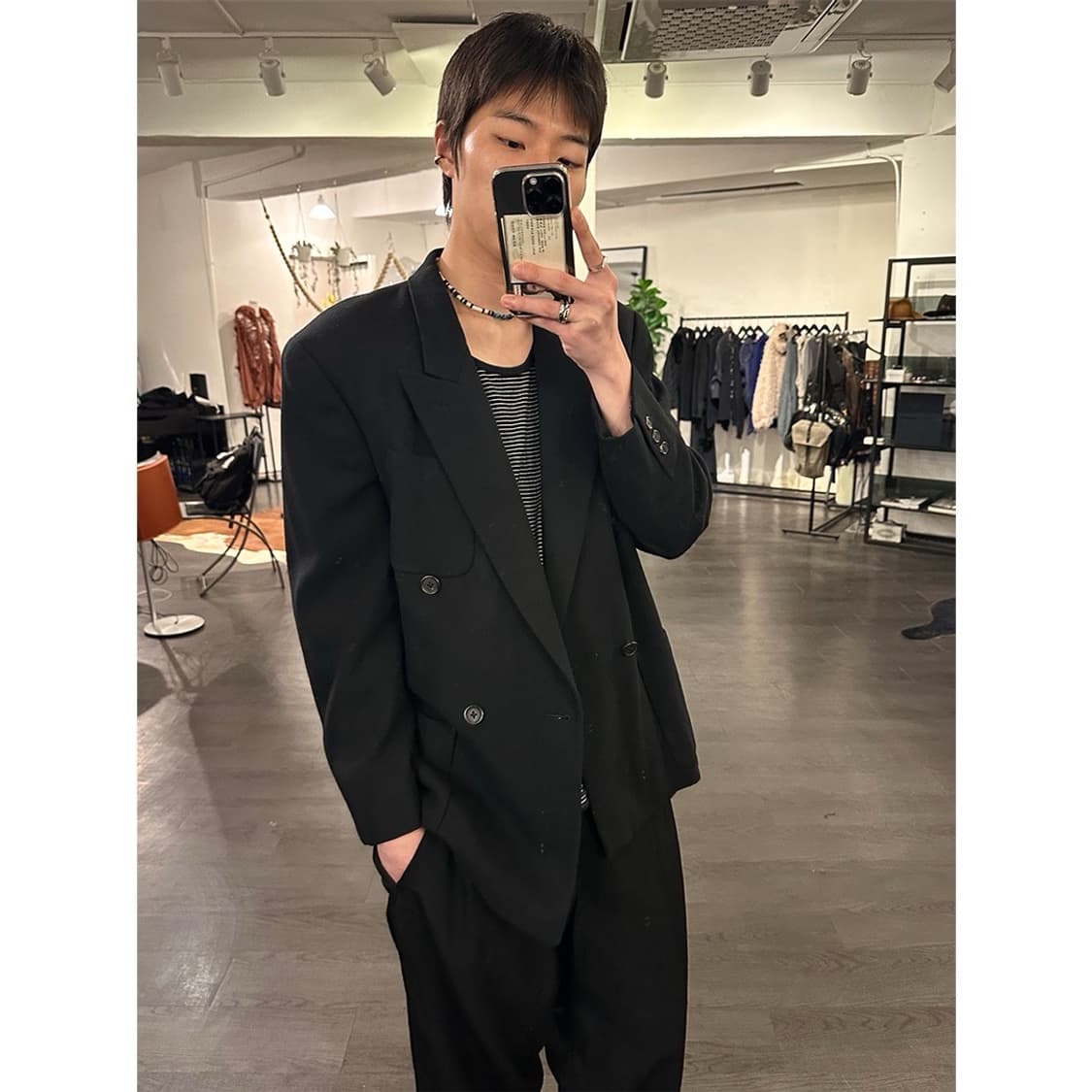 요지야마모토 더블 블레이저 상품이미지4