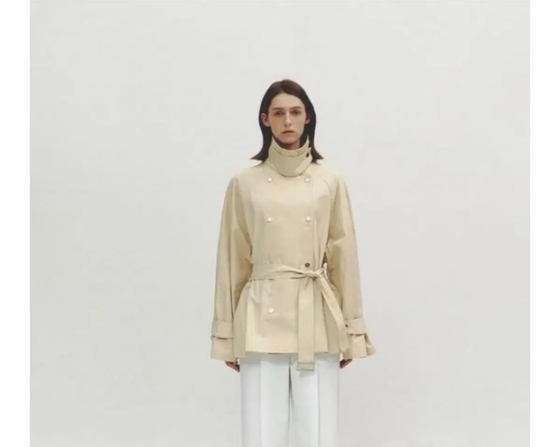 새상품)누아르나인 하프 트렌치 코트 상품이미지1