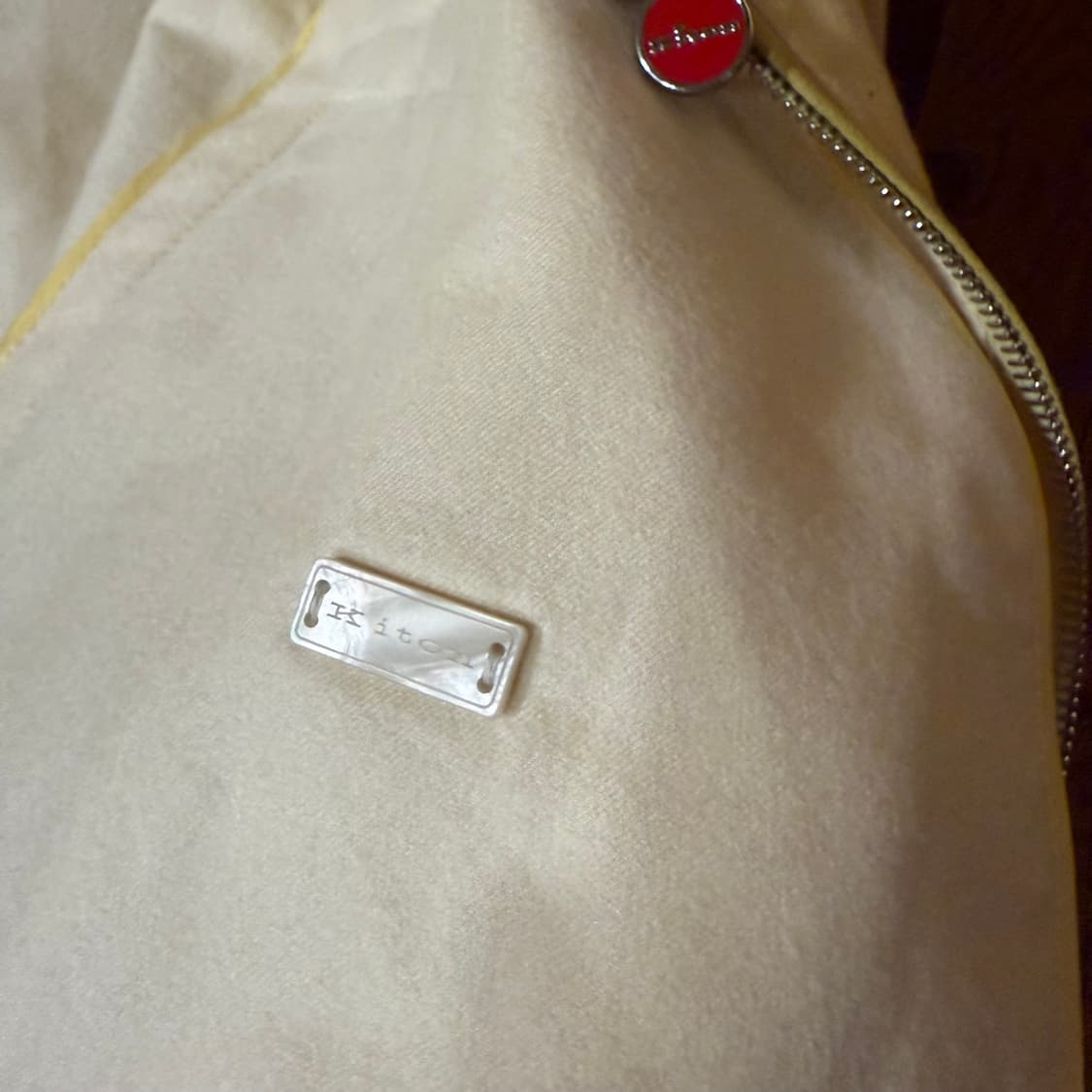 키톤 24 S/S 캐시미어 실크 봄버 자켓 판매 합니다. 상품이미지8