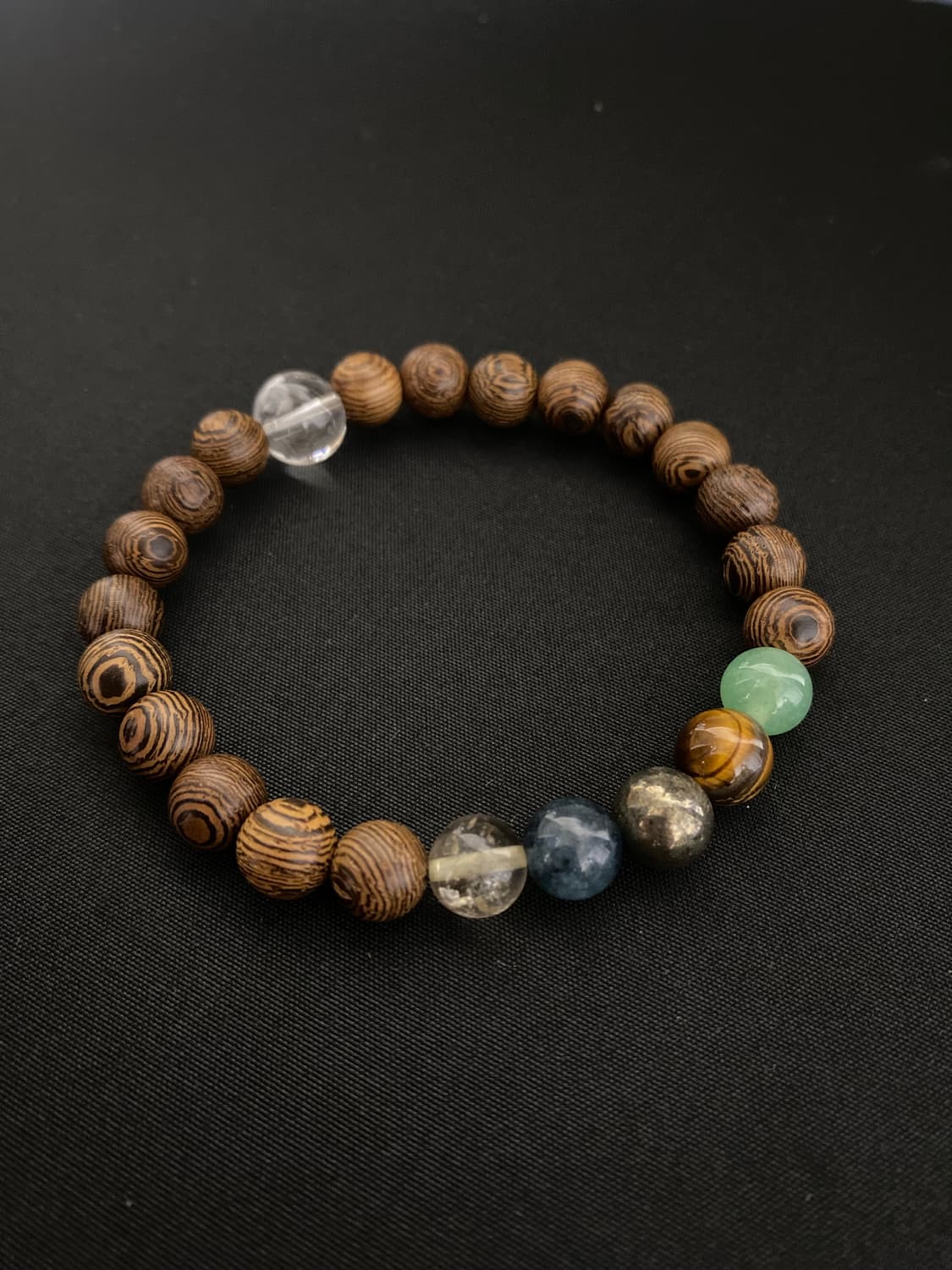 원석 포인트 우드팔찌 상품이미지3