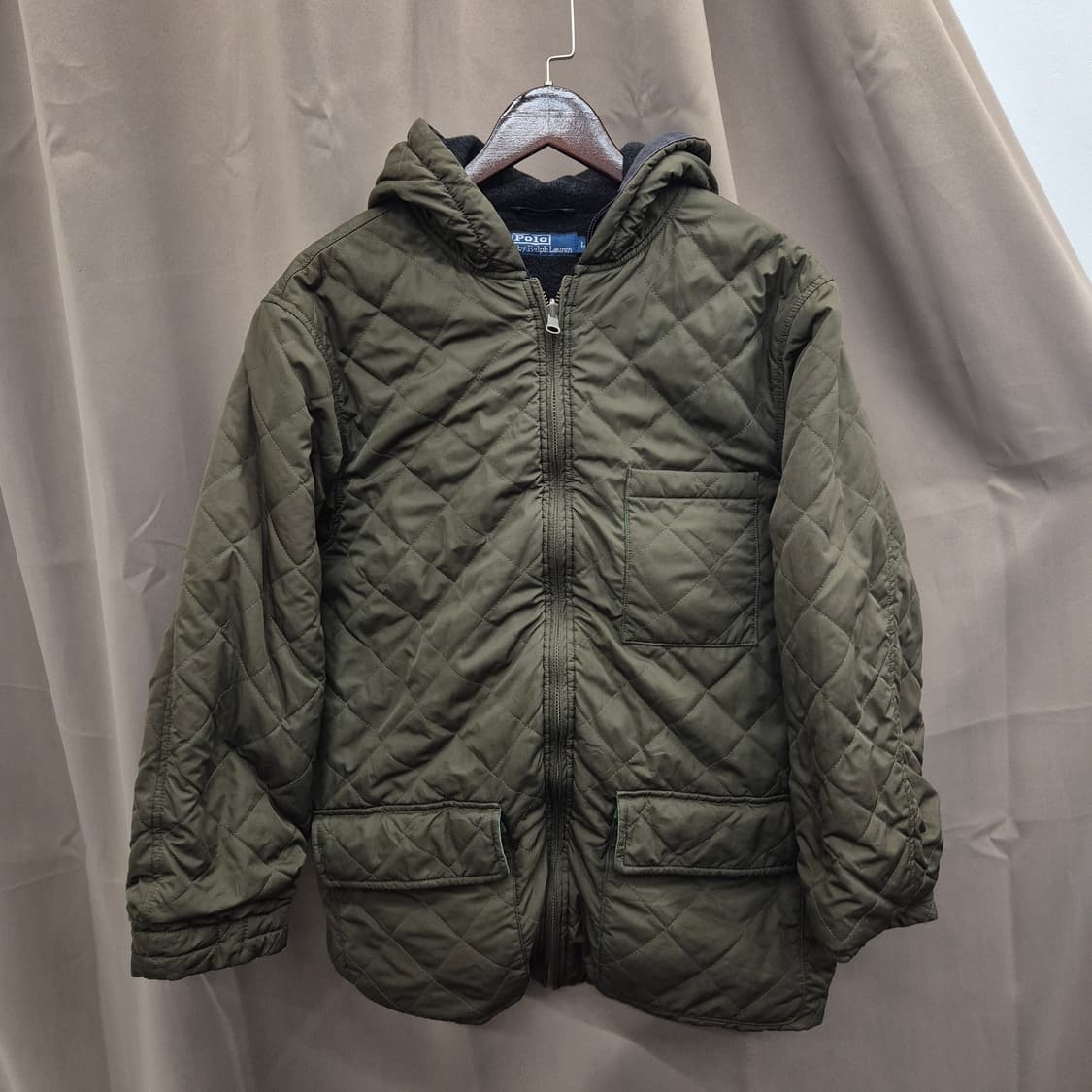 폴로 랄프로렌 퀼팅 후드 자켓 L 상품이미지1