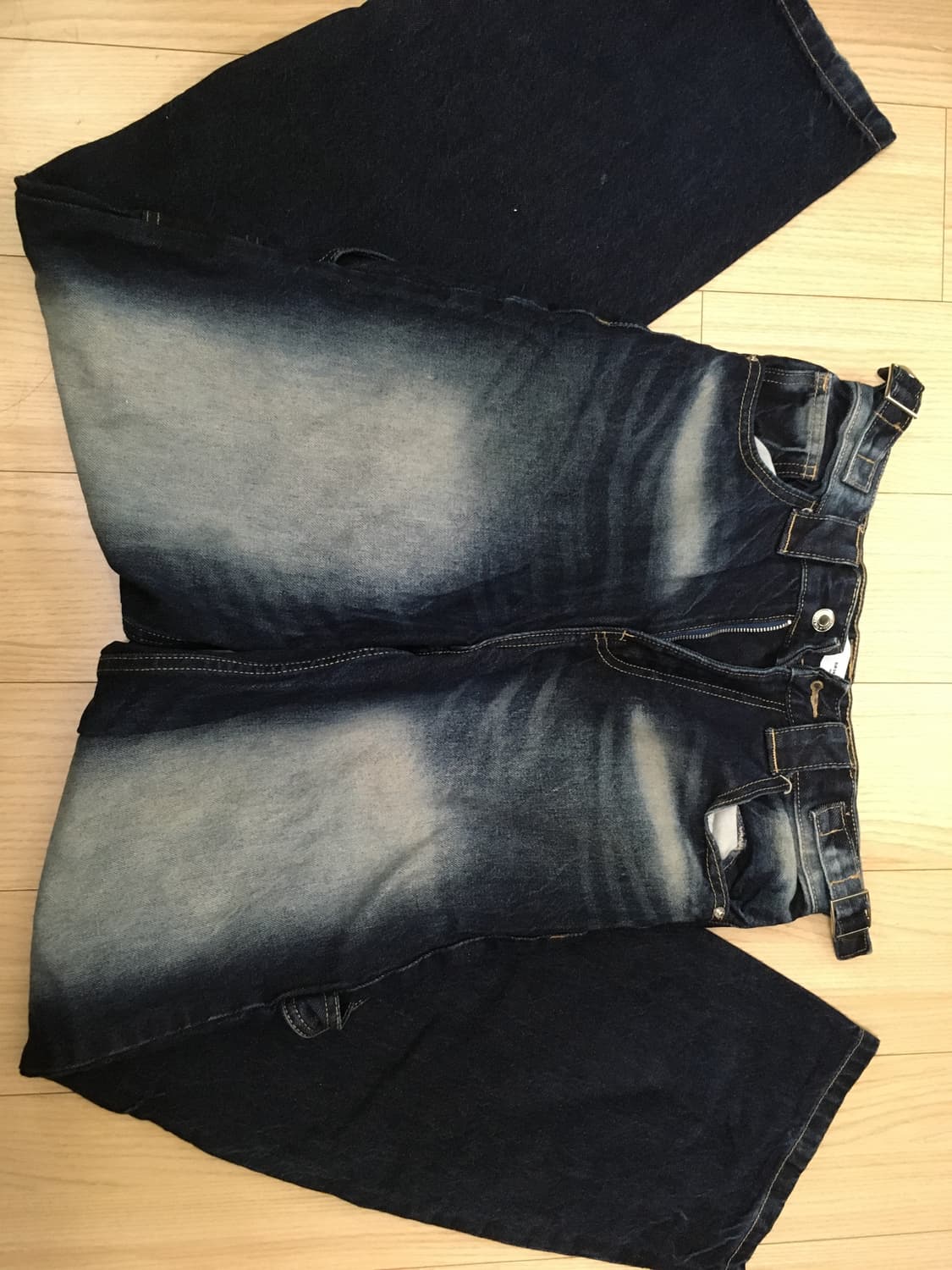 bershka 워싱 카팬터 와이드핏 청바지 상품이미지2