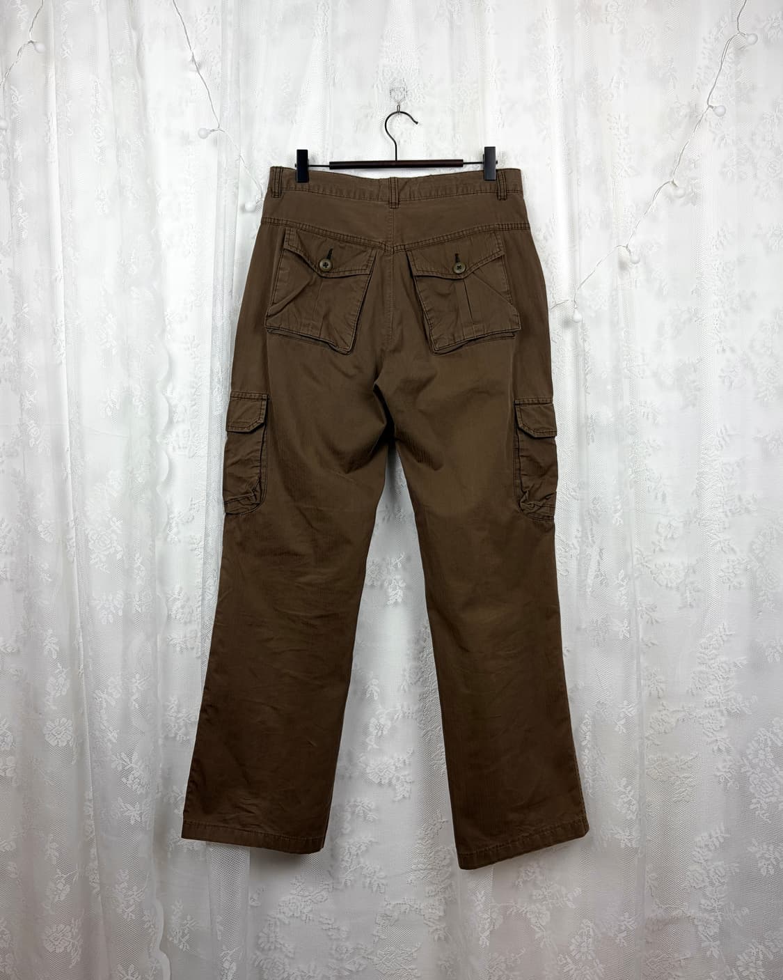 Brown Cargo Straight Pants 상품이미지4