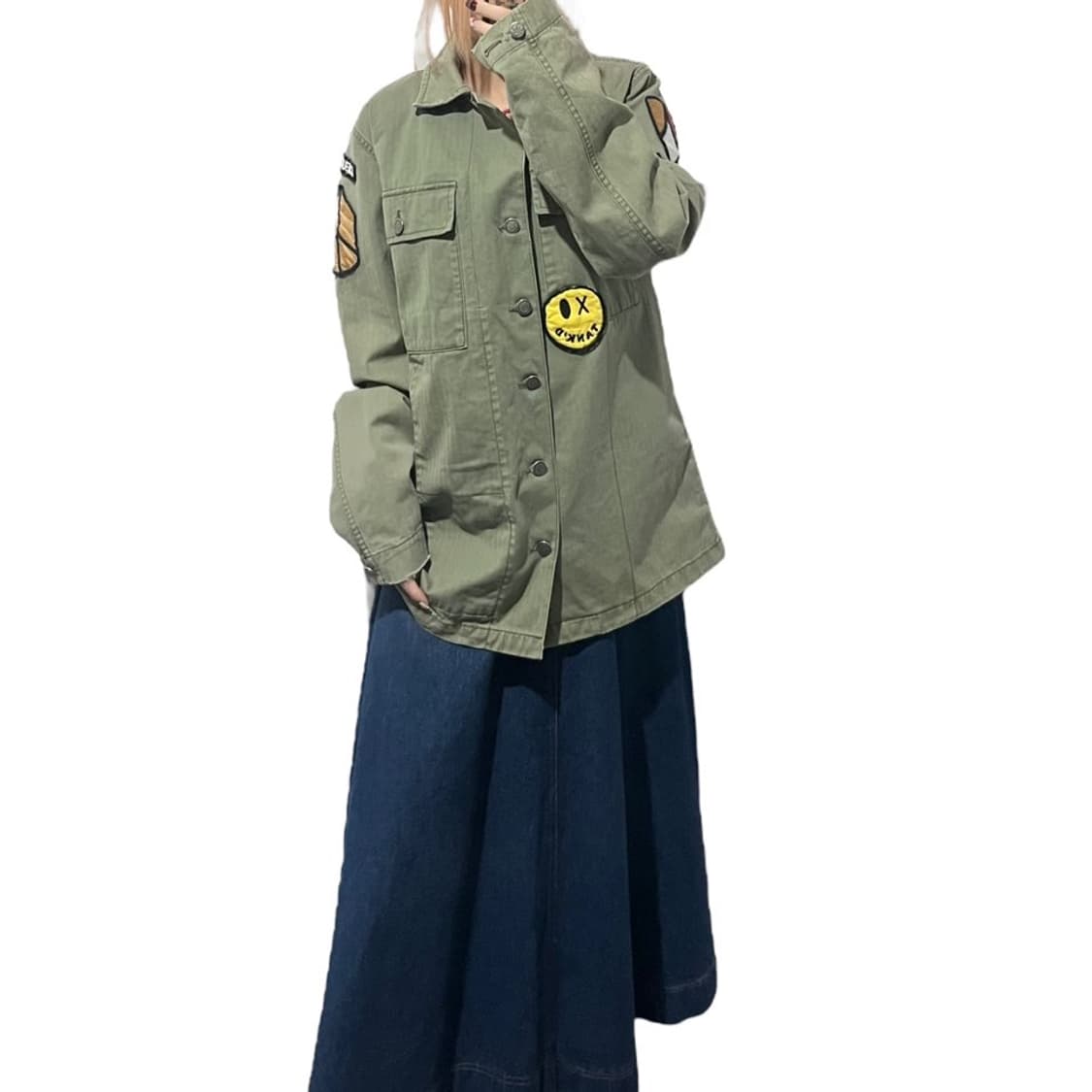 데우스 밀리터리 패치 셔츠 상품이미지1