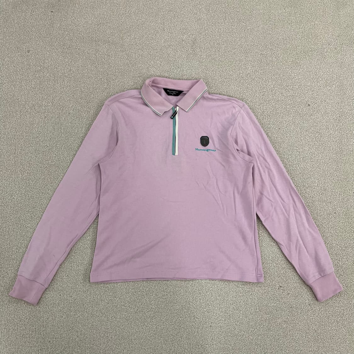 M 먼싱웨어 여성 골프 반집업 티셔츠 0122M1 상품이미지1