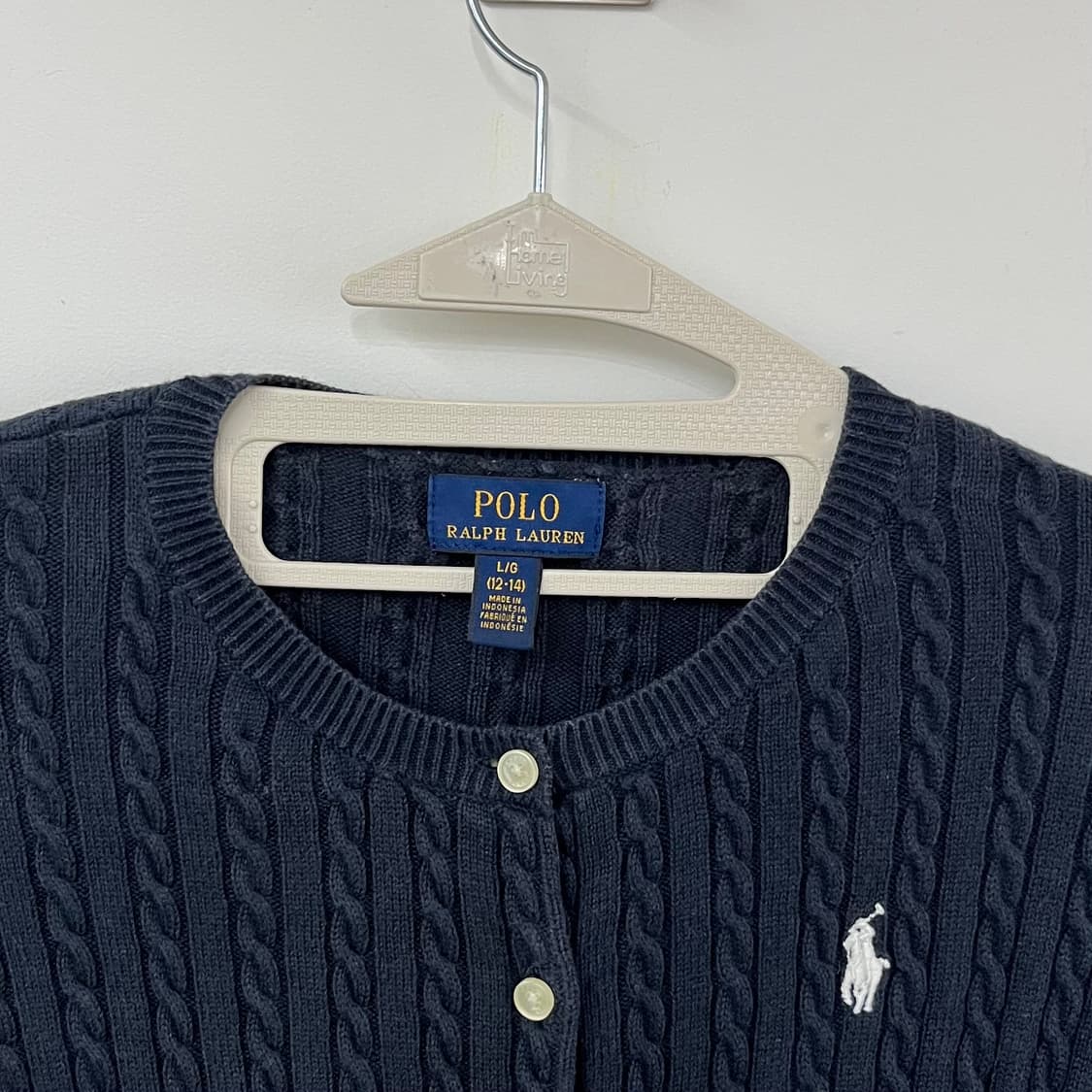 폴로 랄프로렌 네이비 꽈배기 니트 가디건 상품이미지5