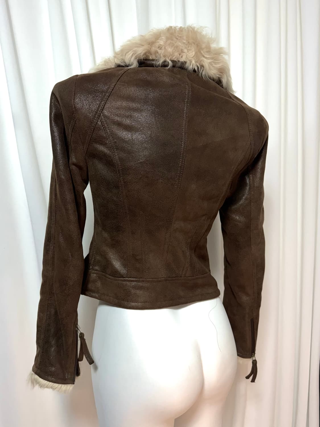 Brown shearling jacket 상품이미지3