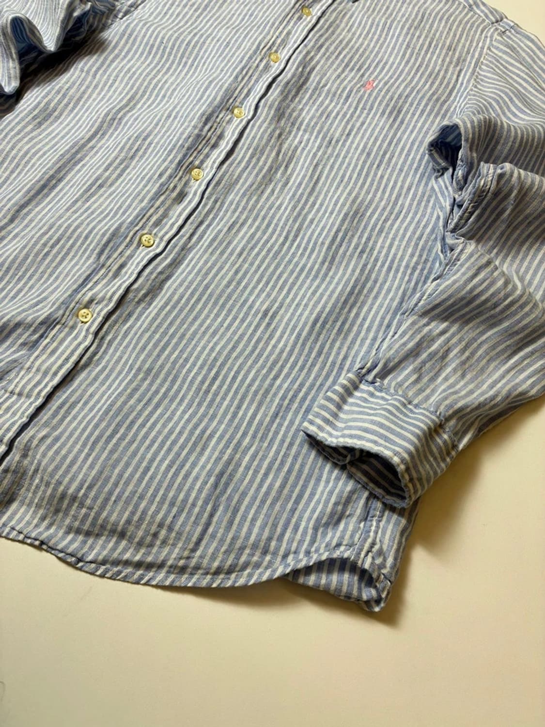 폴로 랄프로렌 큐알 신형 클래식핏 100% 린넨 셔츠 PN8979 상품이미지4
