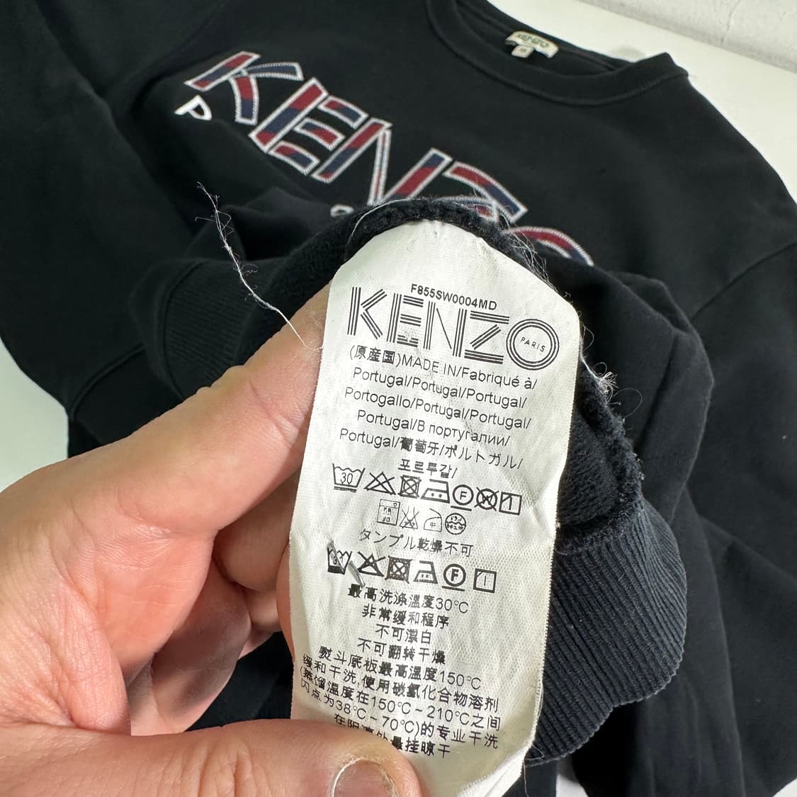 M 겐조 블랙 레터링로고 맨투맨 상품이미지6