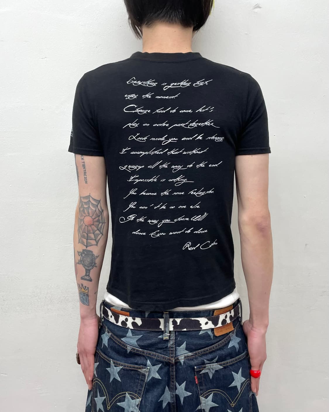 White Big Star Printed T-Shirt 상품이미지2