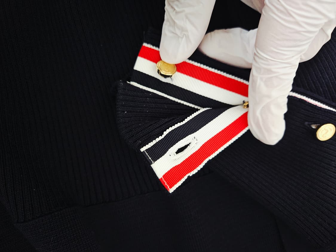 톰브라운 밀라노 스티치 금장 가디건(새상품급 여성1사이즈) 상품이미지8