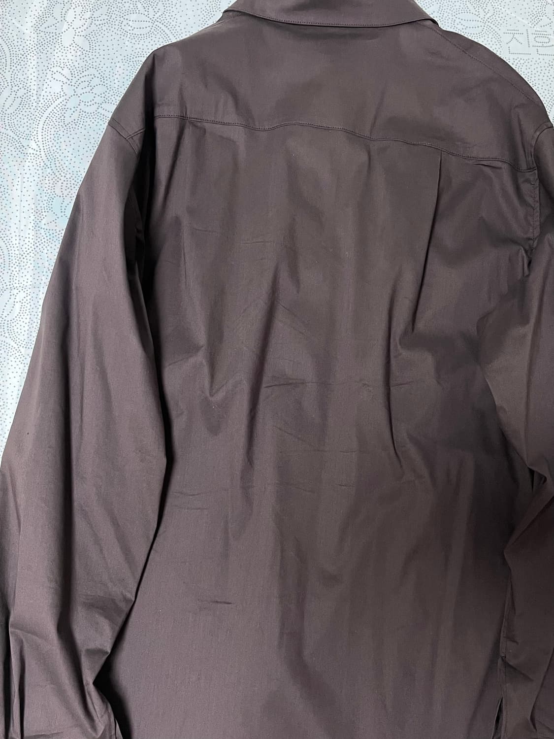 mudule oversized shirt burgundy 상품이미지5