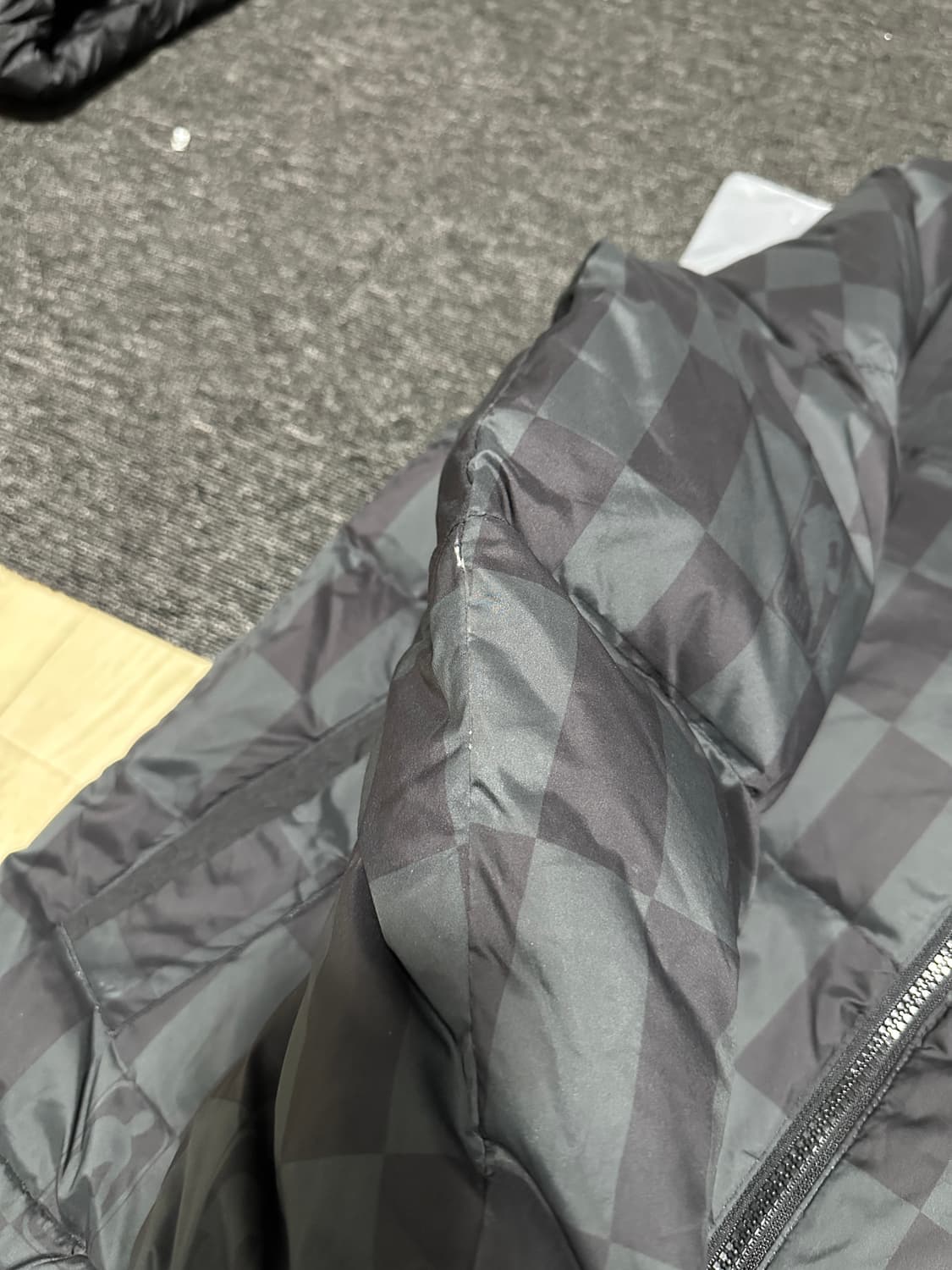 NBA 덕다운 체크 숏패딩  상품이미지4