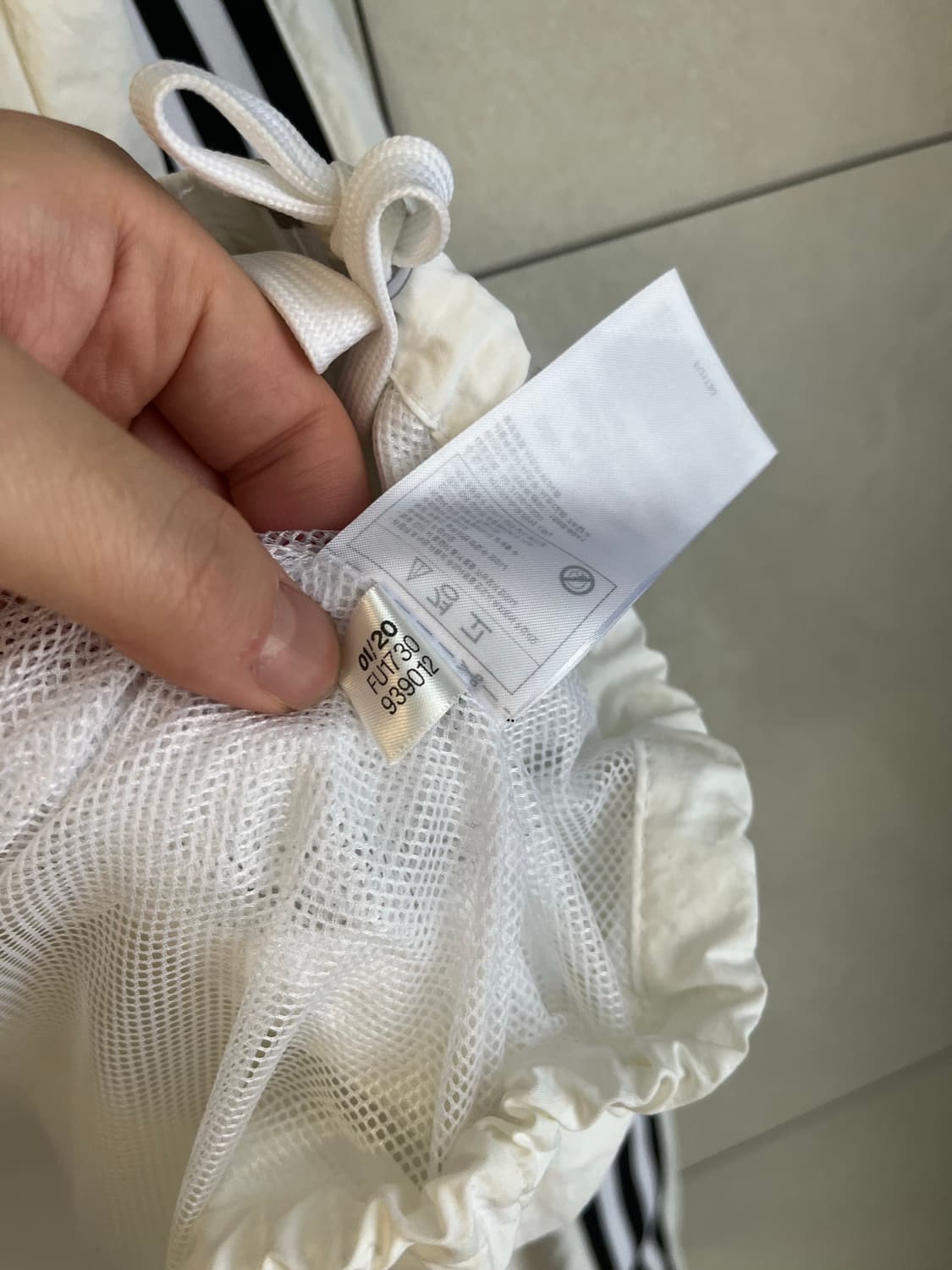 아디다스 파이어버드 화이트 바람막이 (S size)  상품이미지8