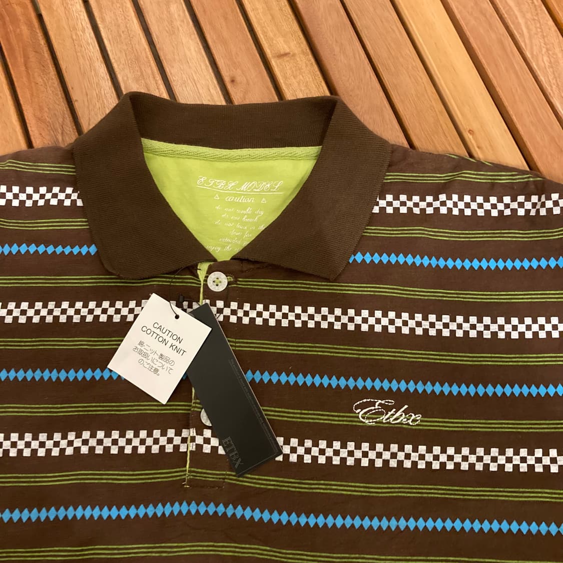 코티지코어 일본 빈티지 반팔 피케셔츠 카라 티셔츠 상품이미지2