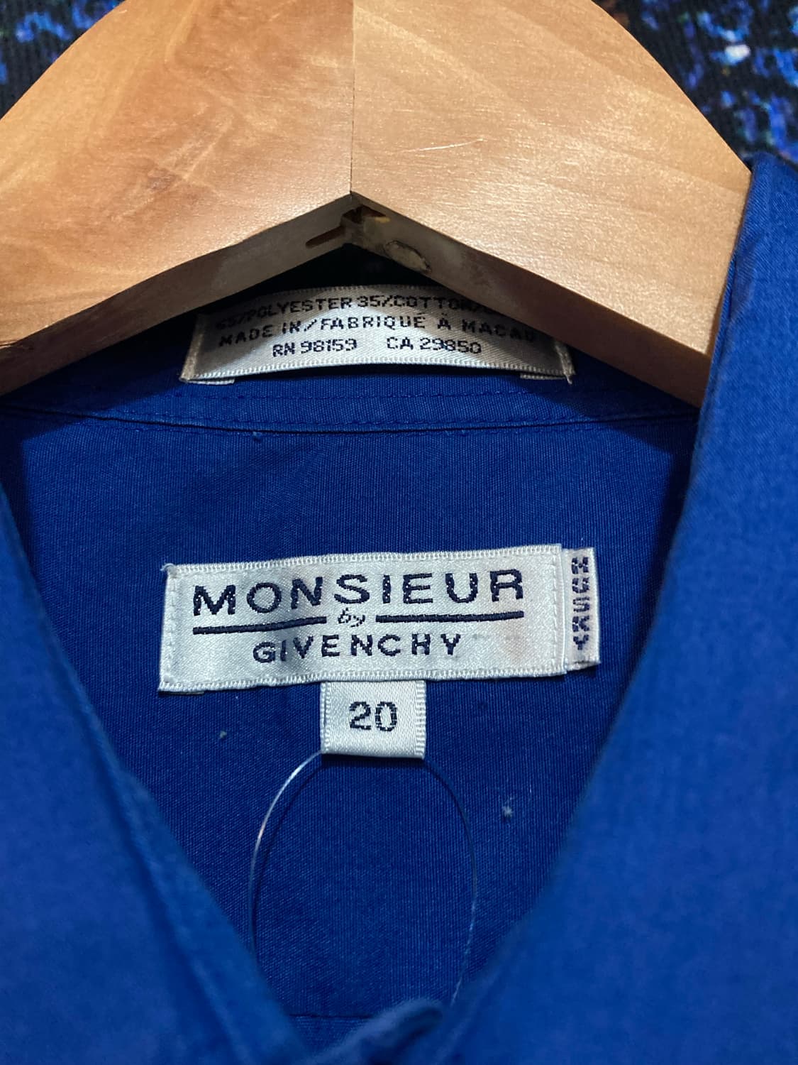 ⚜️GIVENCHY(지방시) 빈티지 블루 셔츠 상품이미지3