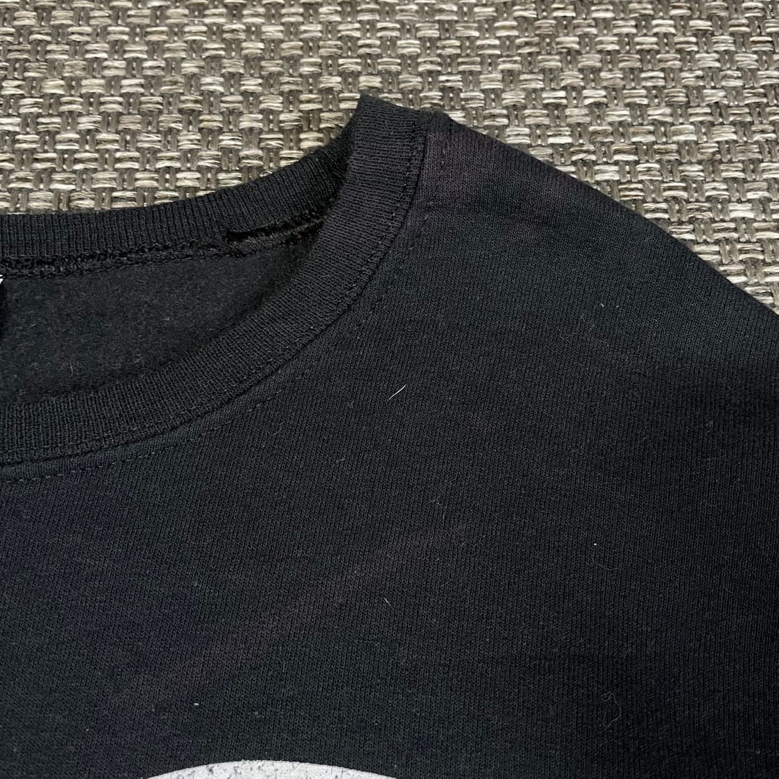 빈티지 블랙 프린팅 기모 맨투맨 스웻셔츠 S 상품이미지4