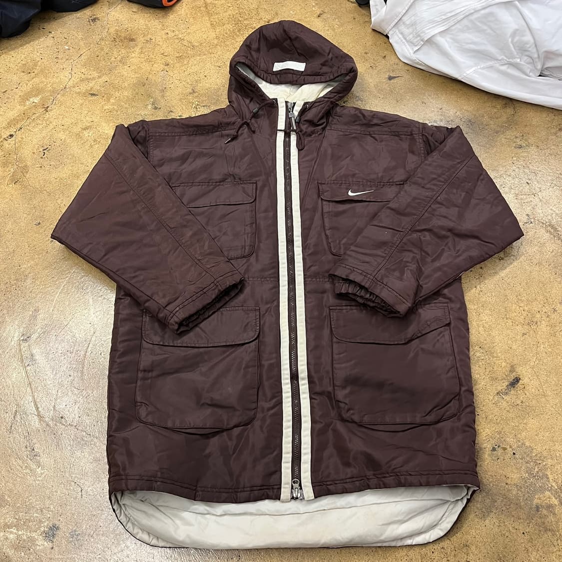 [정품/L] 나이키 브라운 후드 자켓 b18 상품이미지2