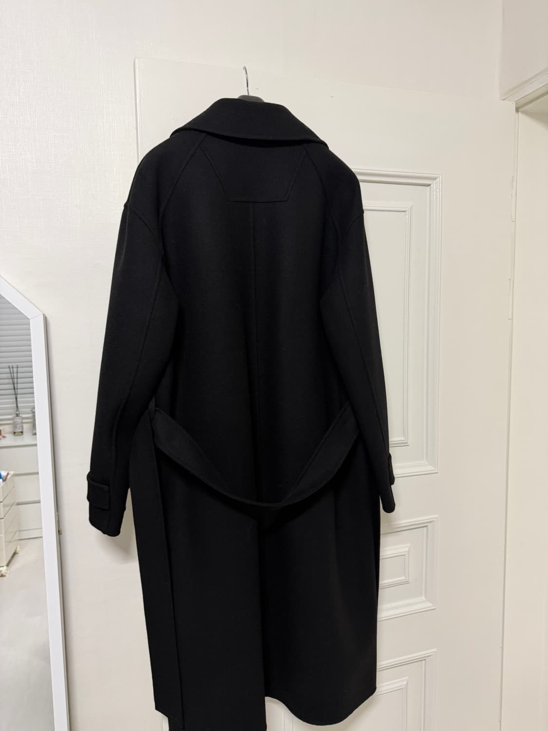 준지 멕시 코트 블랙 48사이즈 상품이미지4