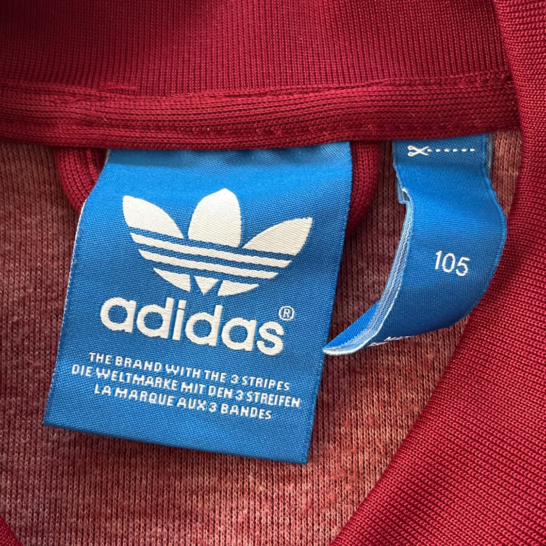 아디다스 버건디 유로파 트랙탑 져지 상품이미지3