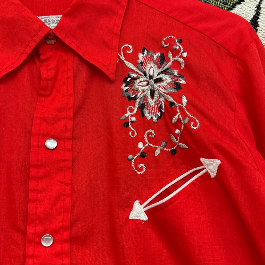 70s HbarC 웨스턴 셔츠 made in USA (XL)  상품이미지3