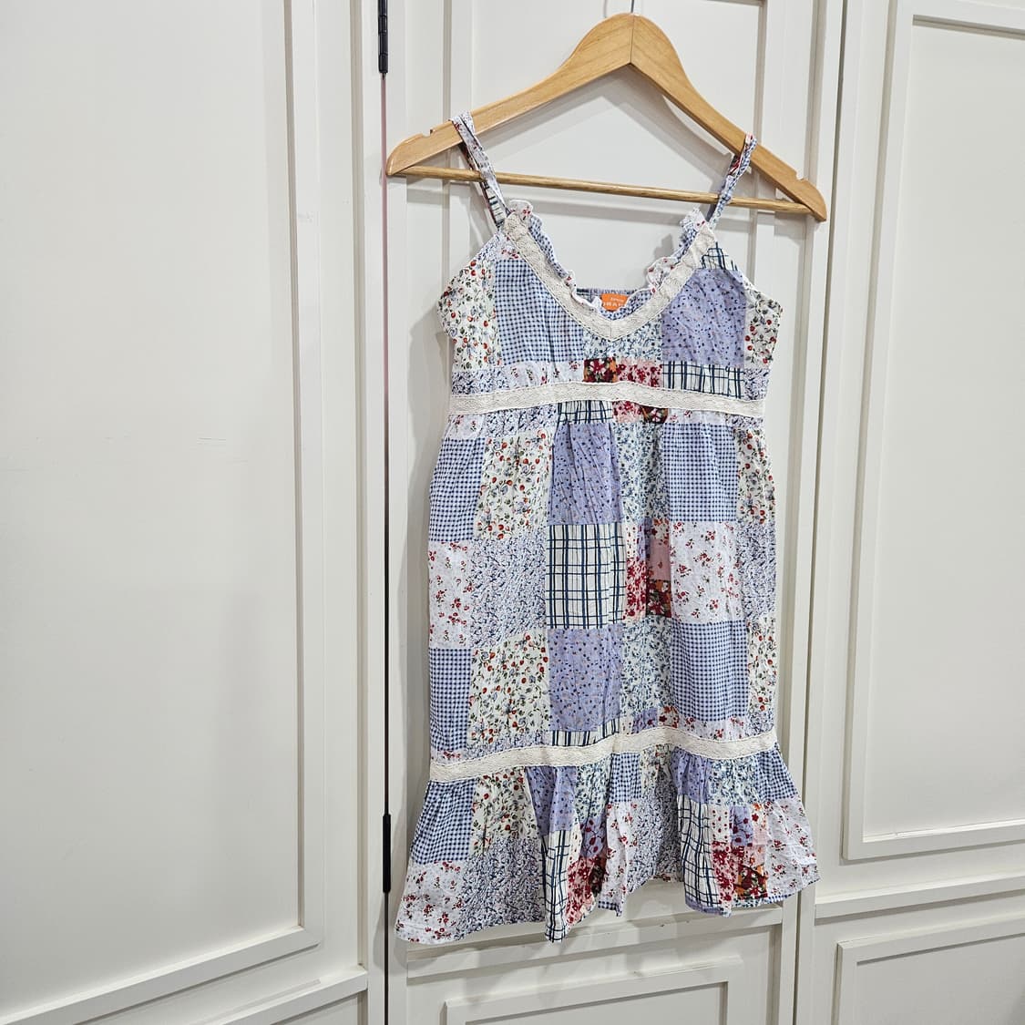 패치워크 플라워 나시 원피스 상품이미지2