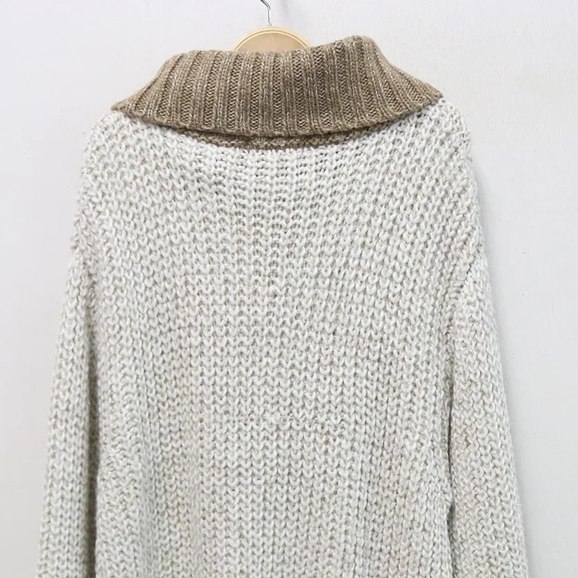 아비렉스 사이드 넥 지퍼 울 혼방 니트 60364 상품이미지8