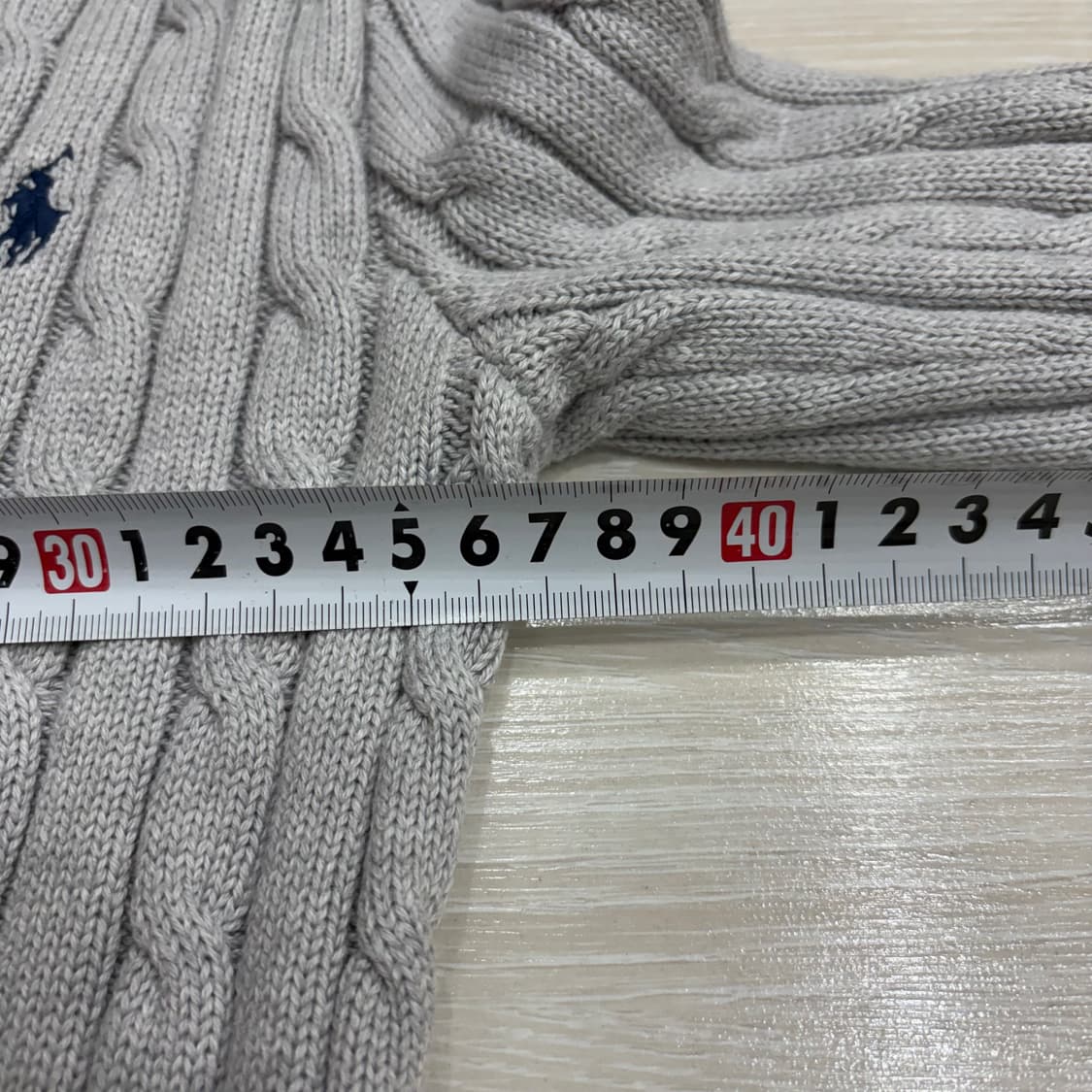 폴로 랄프로렌 여자 여성 우먼스 브이넥 케이블 니트 xs 상품이미지3