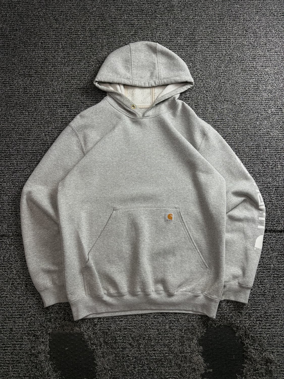 칼하트 사이드 로고 그레이 후디 3923 상품이미지2