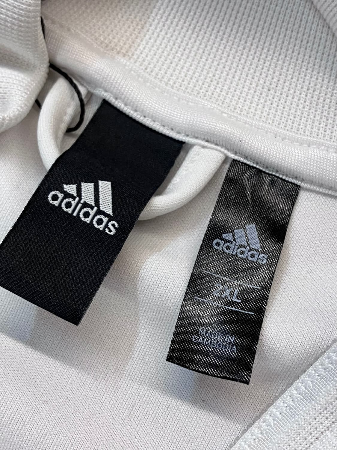 아디다스 삼선 져지 화이트 2XL  #csz3522 상품이미지5