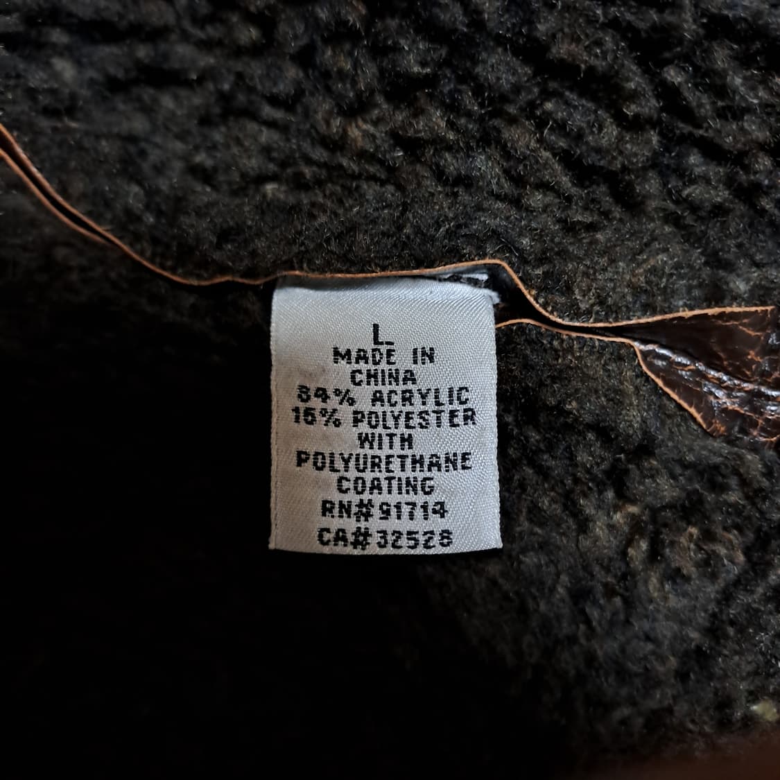 (택포) AX 아르마니익스체인지 비건레더 무스탕 XL B128 상품이미지9