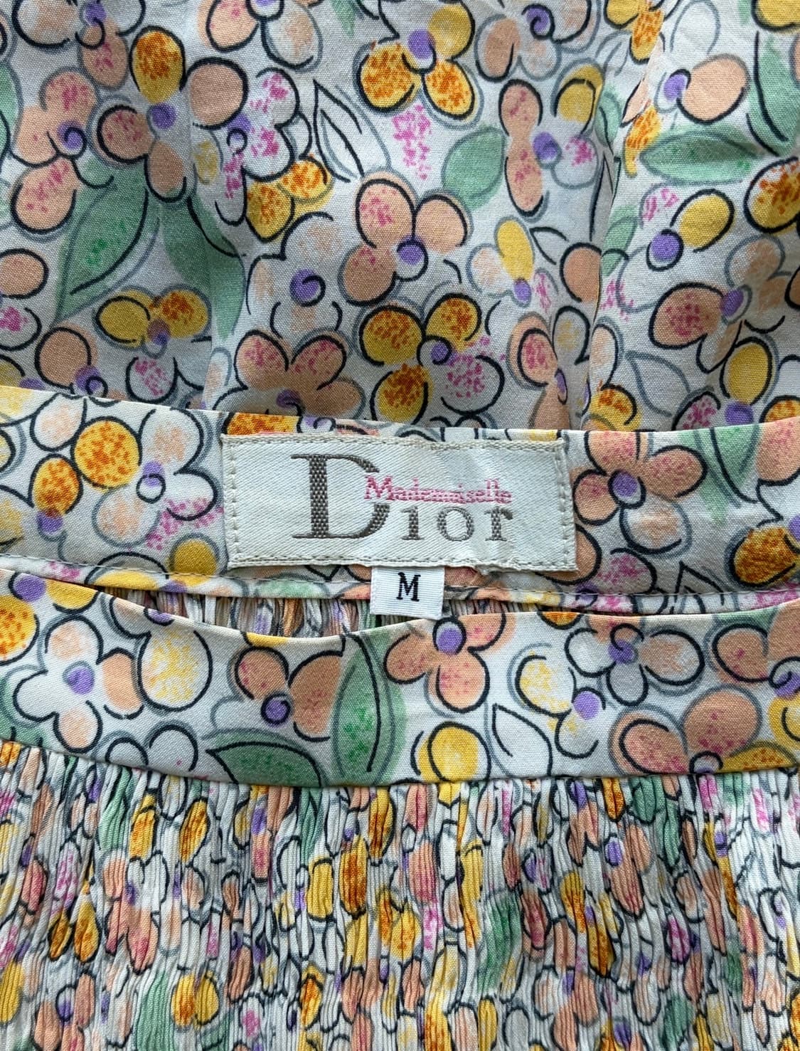 MADAME DIOR 빈티지 파스텔 잔꽃 플레어 스커트 상품이미지4