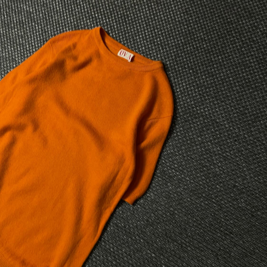 JPN 오렌지 라운드넥 반팔 니트 상품이미지4