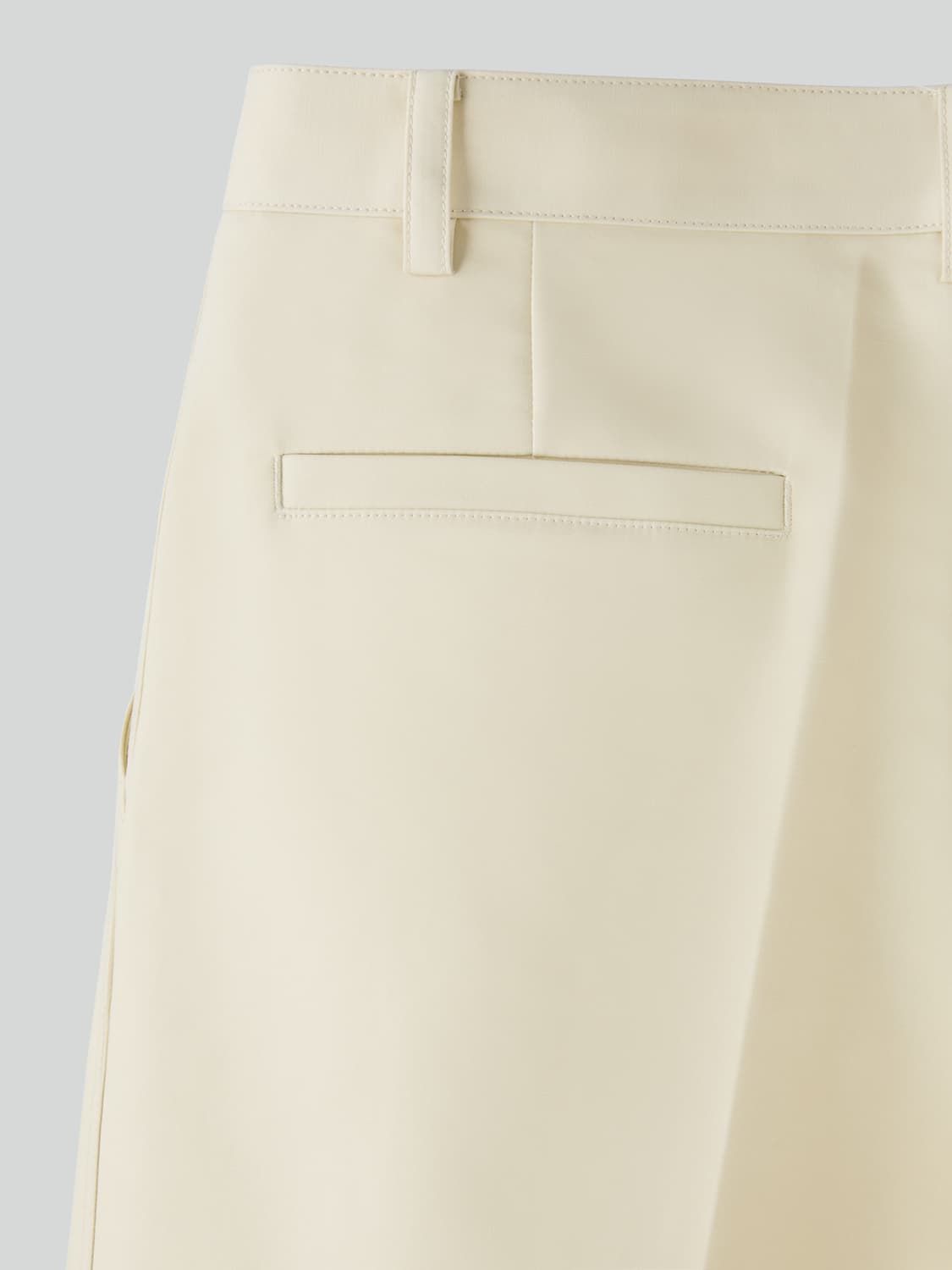렉토 26SS 버튼 플라이 크롭 팬츠 버터 베이지 상품이미지7