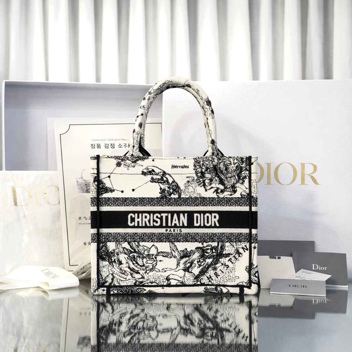 디올 북토트백 조디악 화이트 미디움 상품이미지1
