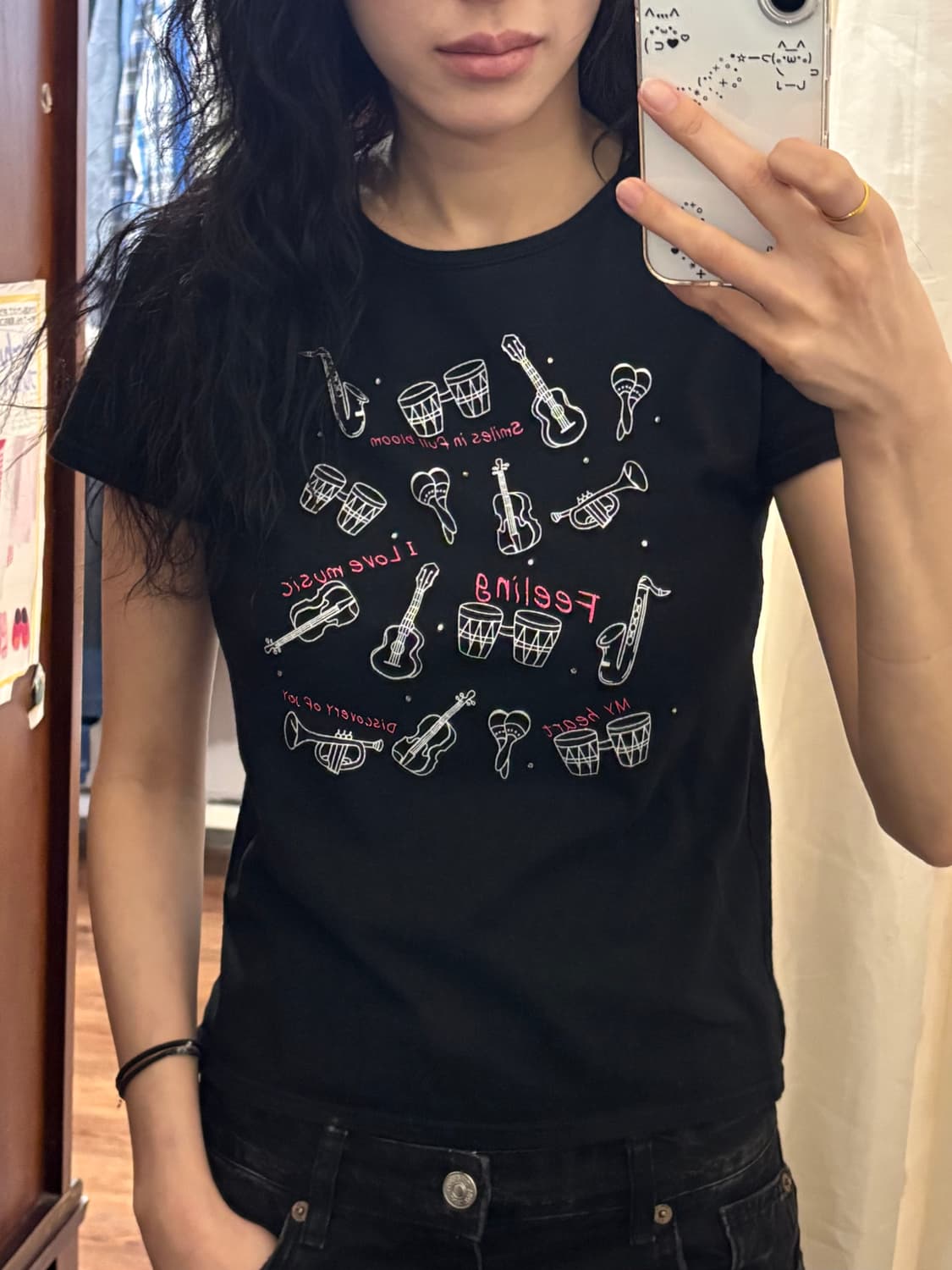 jpn vintage ilovemusic t-shirt 상품이미지4