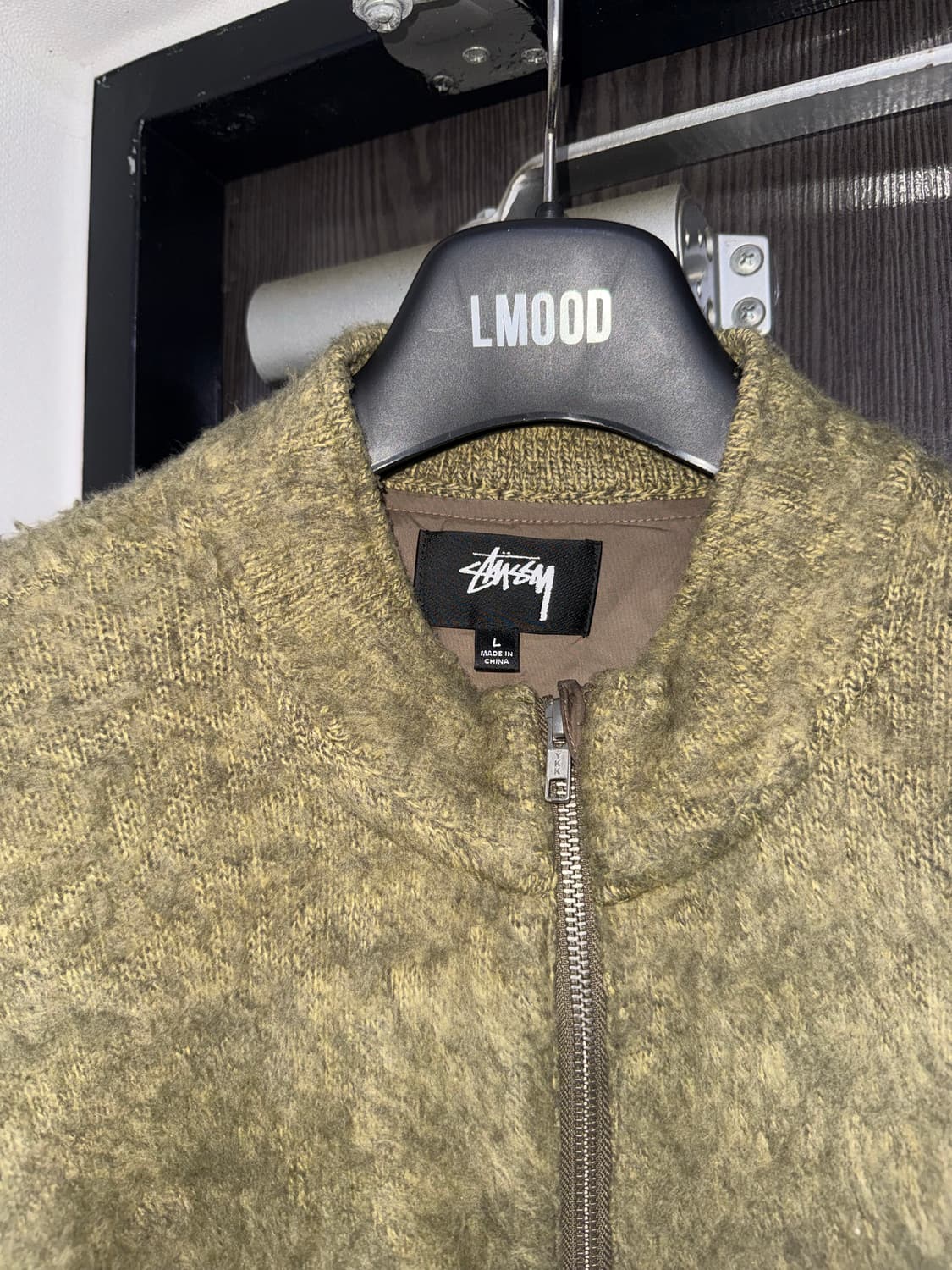 stussy 모헤어 집업 가디건 상품이미지4