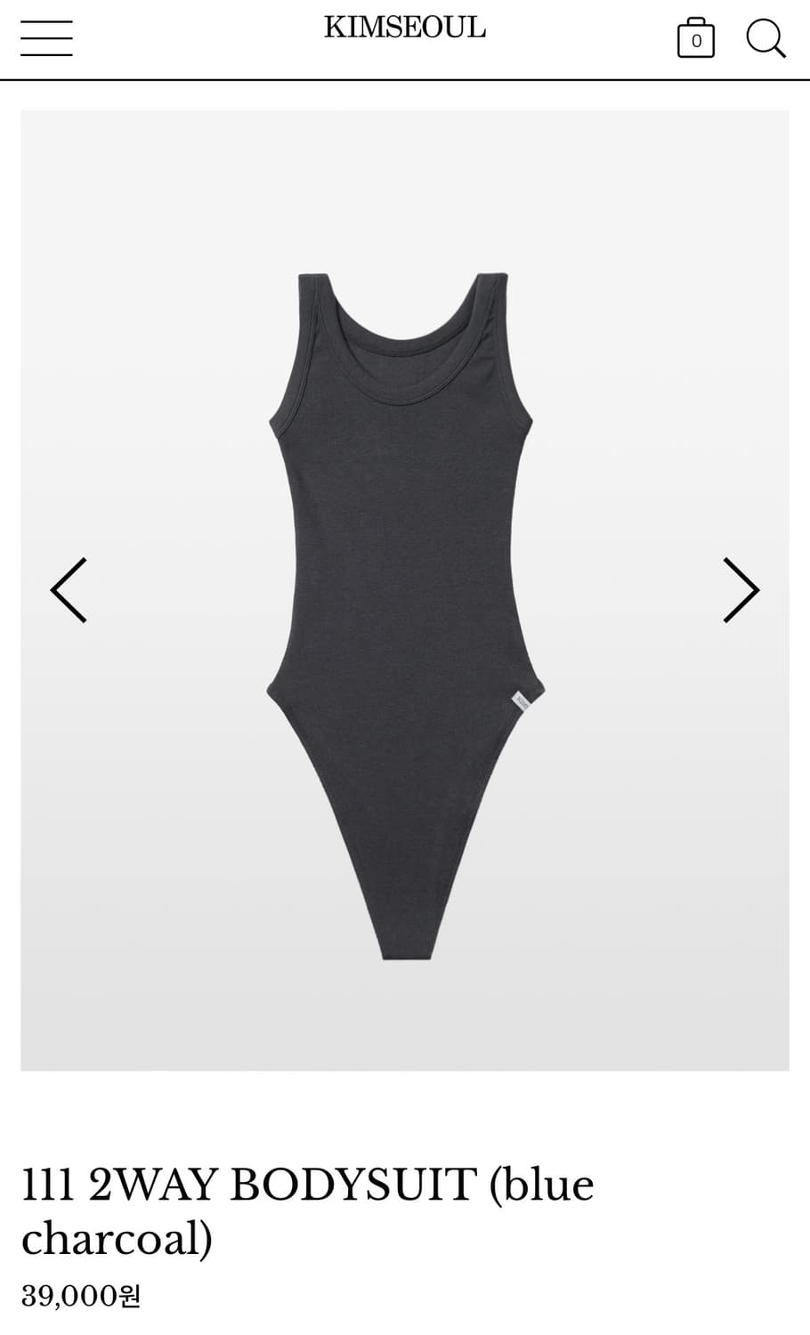 킴서울 바디수트 111 2way bodysuit 상품이미지2