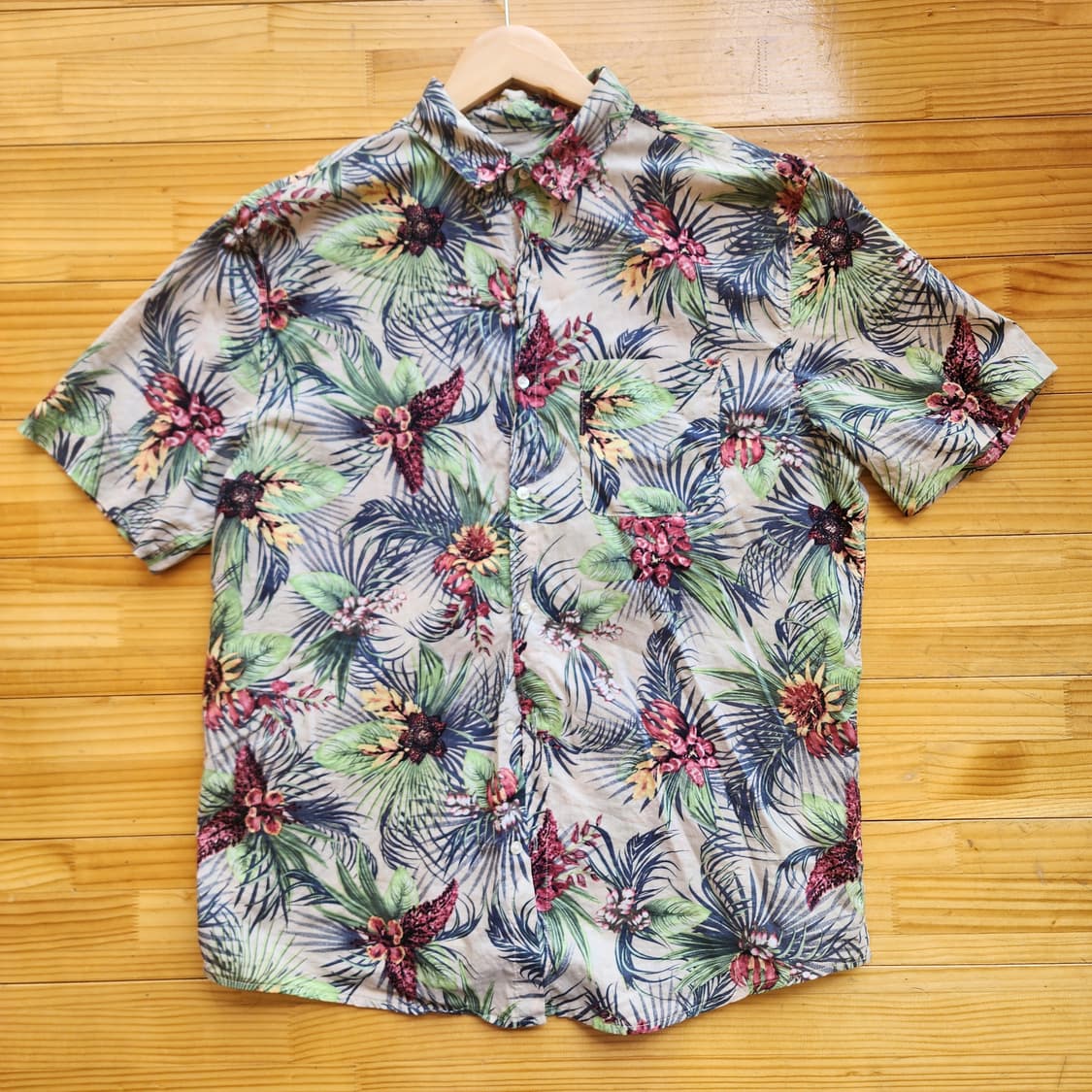 하와이안 반팔 셔츠 L 상품이미지1