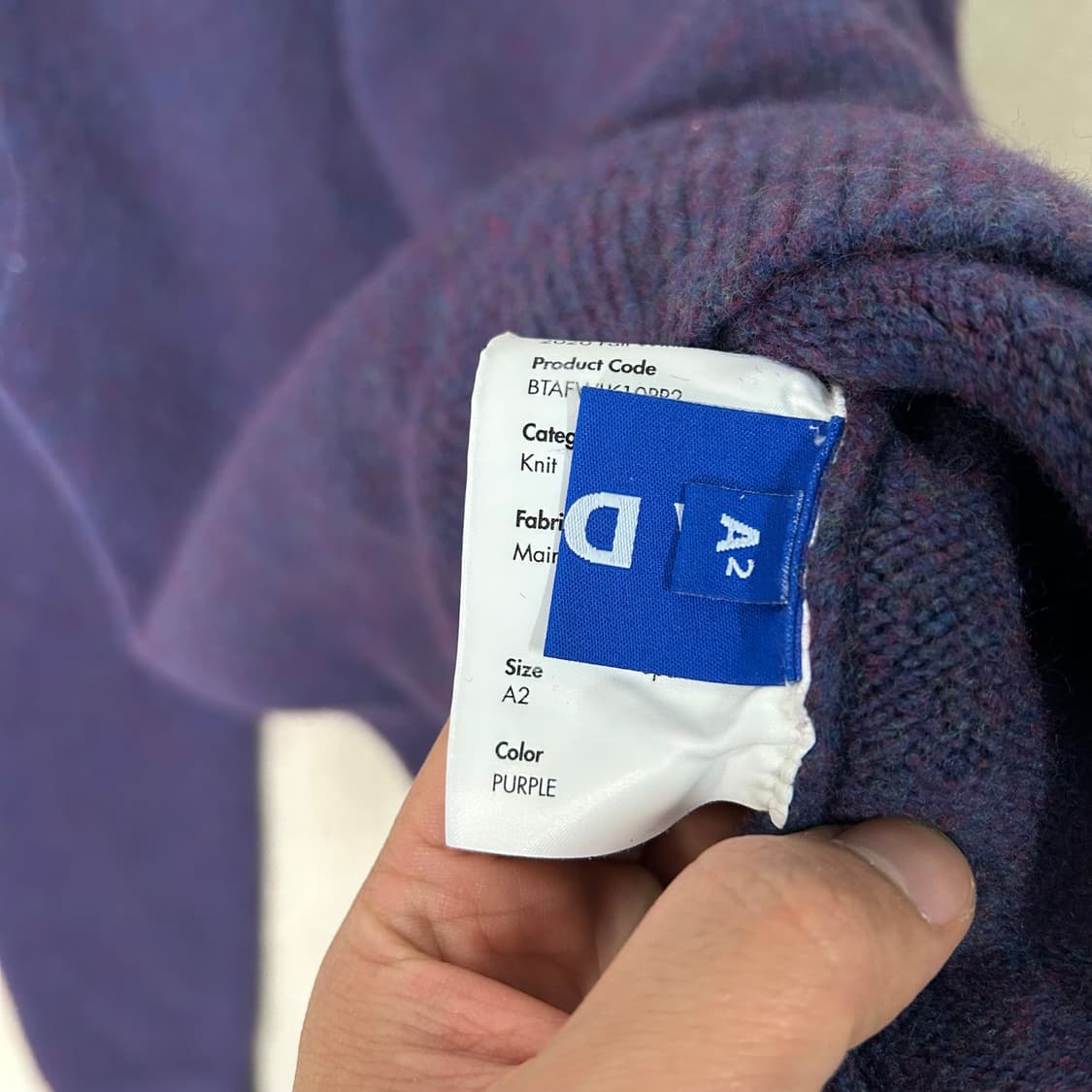 (A2) 아더에러 20FW  니트 스웨터 상품이미지5