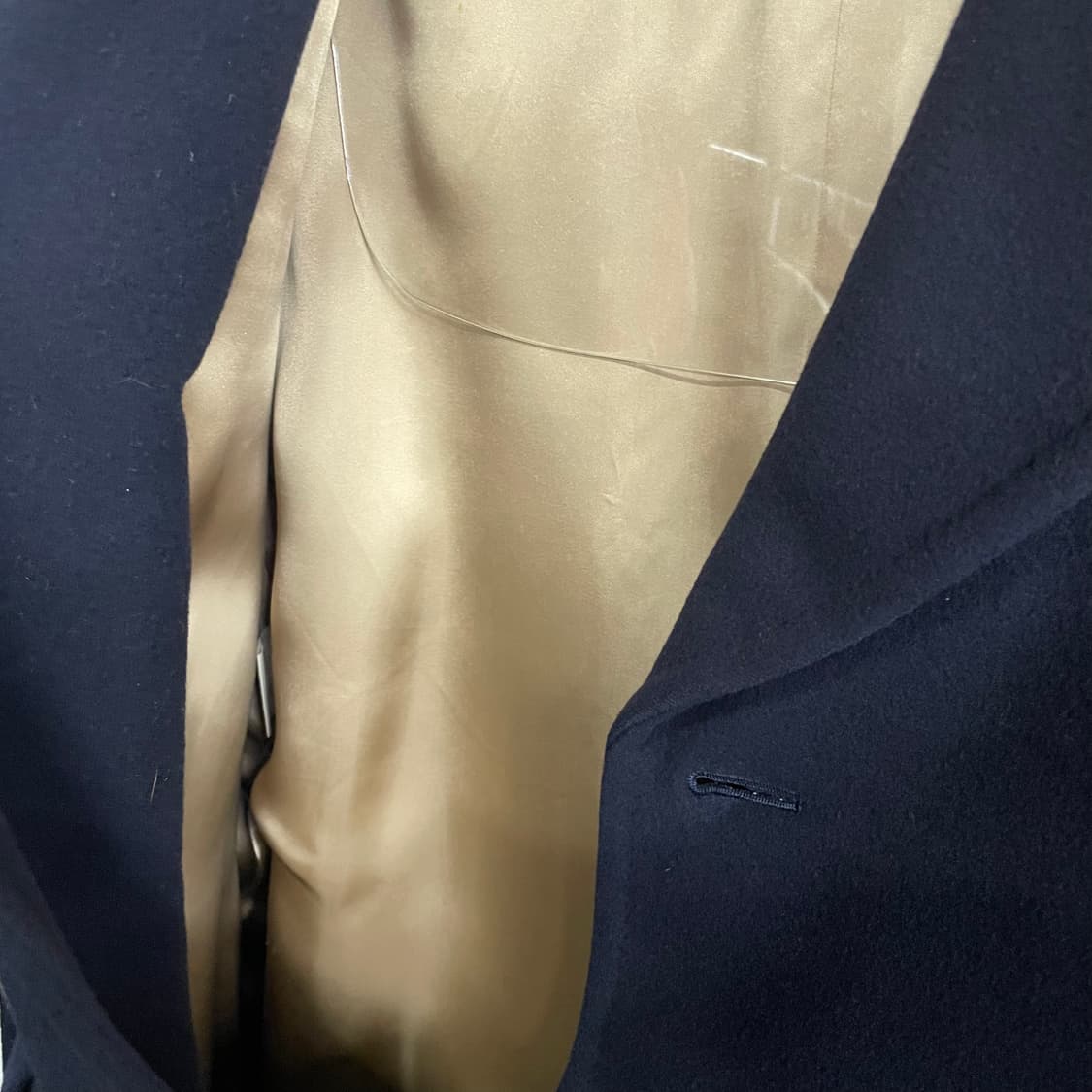 90s 버버리 싱글 브레스티드 울 코트 상품이미지6