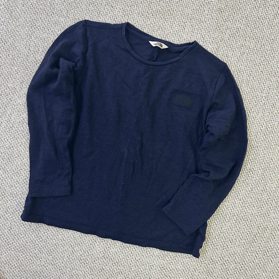90 노스페이스 남색 긴소매 티셔츠 0421D 상품이미지1