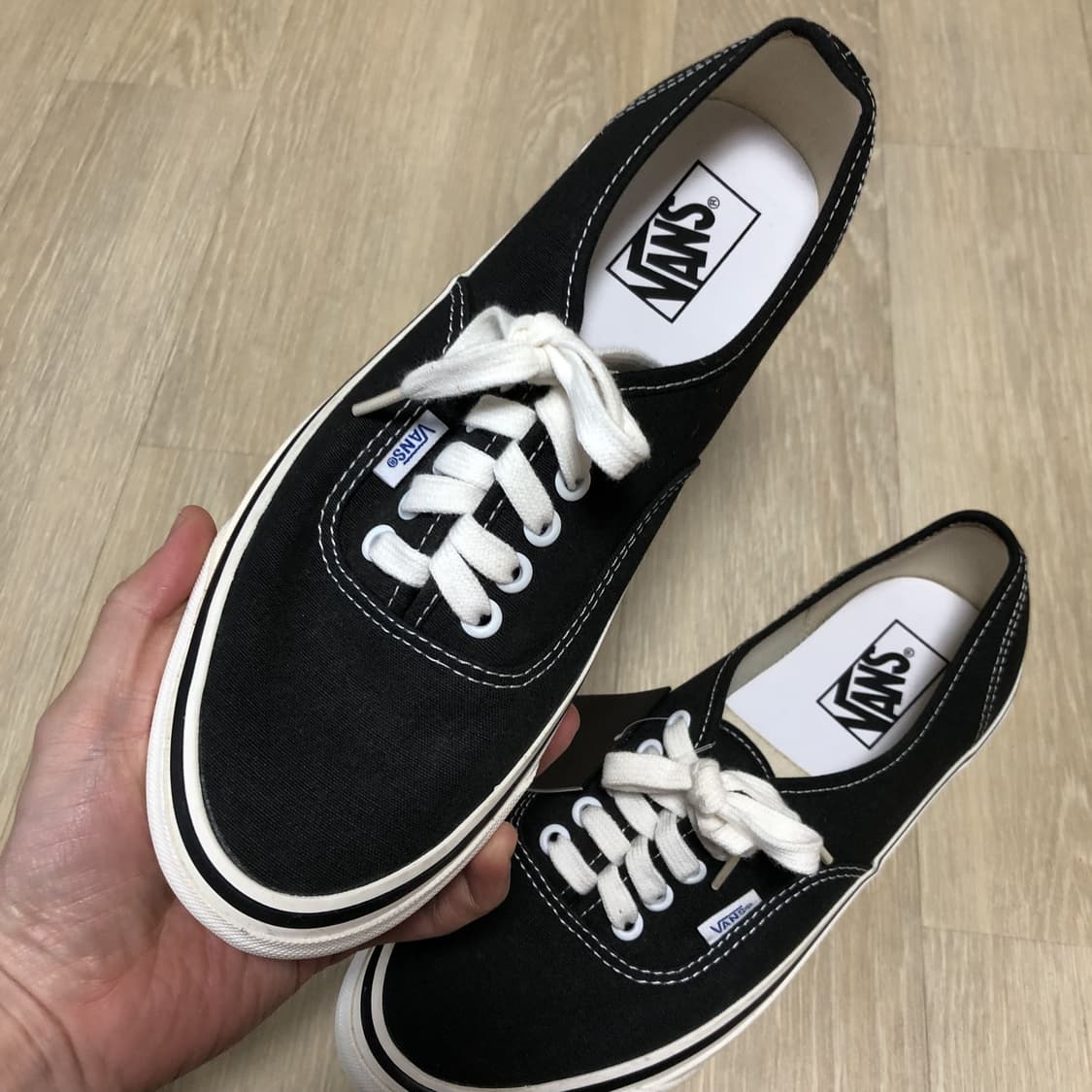 (270) 새상품 반스 VANS 애너하임 팩토리 44DX 어센틱 블랙 상품이미지4