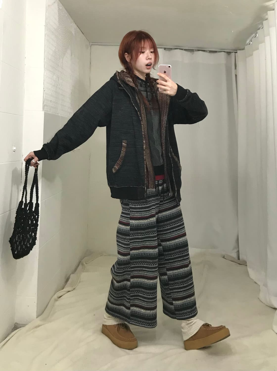 빈티지 몽골 소녀 노르딕 히피 코디 세트 상품이미지3